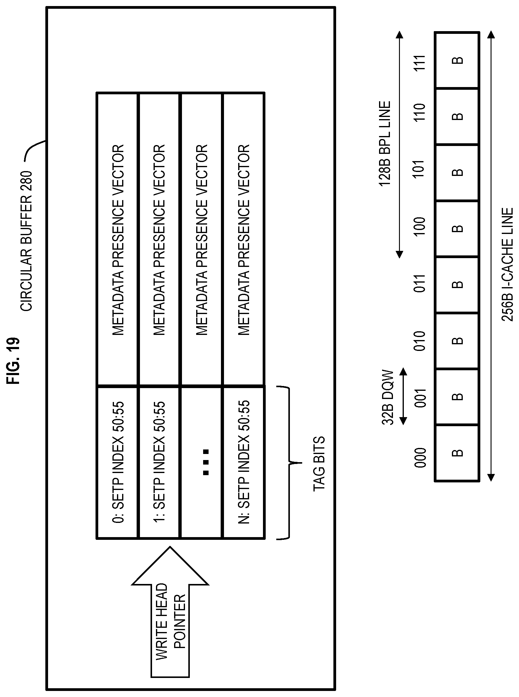 Patent US11782919 Figure 19 – Using metadata presence information to determine when to access a higher-level metadata table