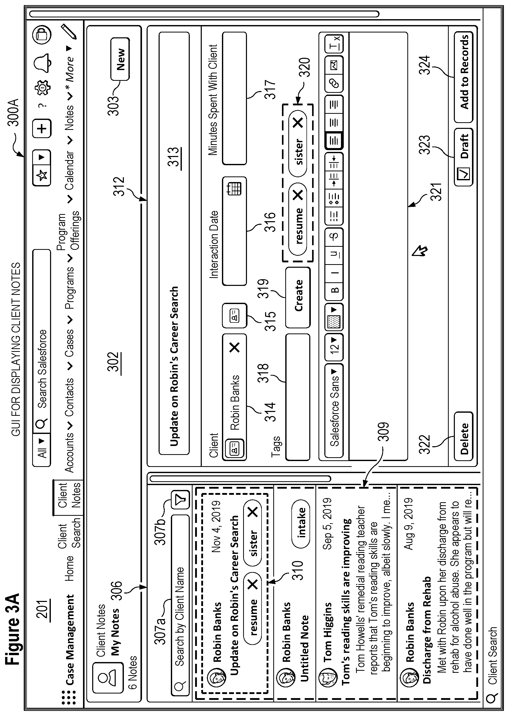 Patent US11782943 Figure 5 – Method and system for case management