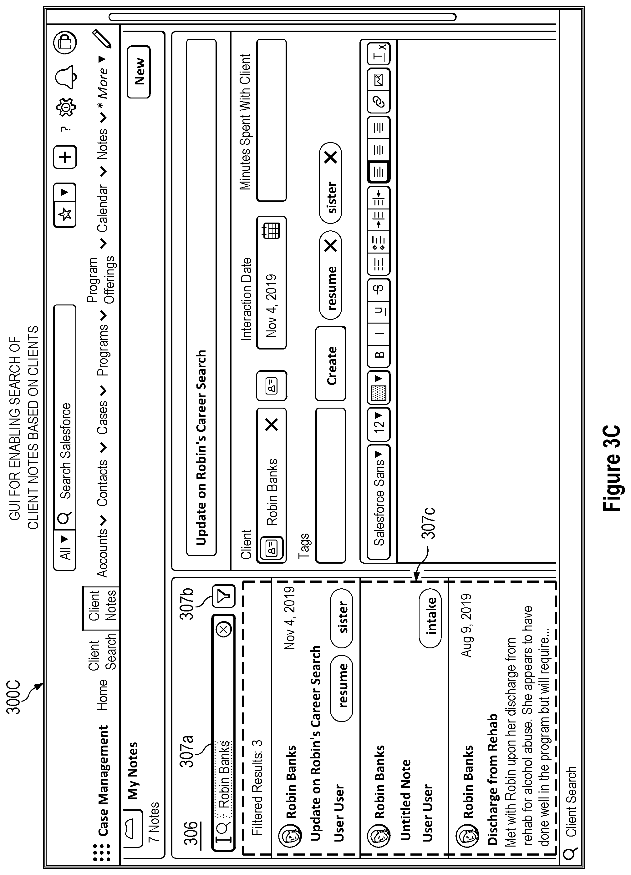 Patent US11782943 Figure 7 – Method and system for case management