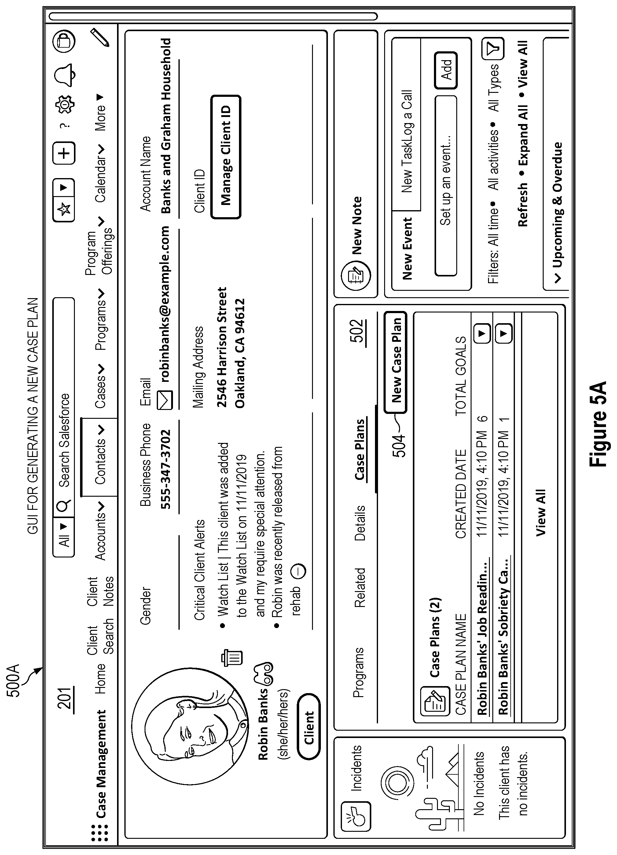 Patent US11782943 Figure 13 – Method and system for case management