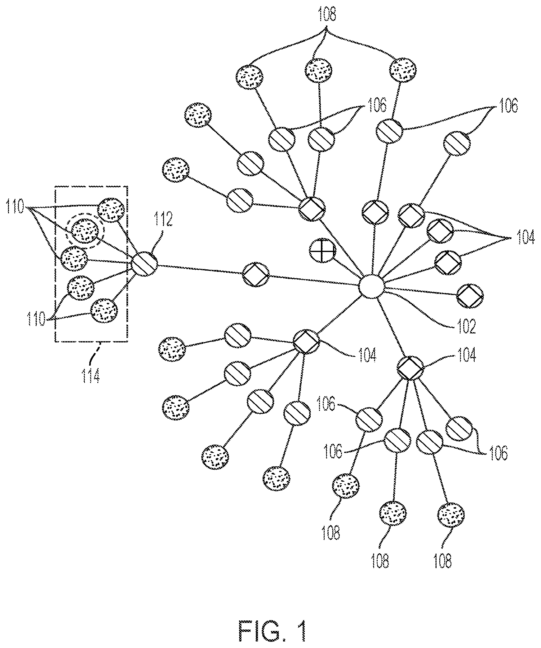 Patent US11782964 Figure 1 – Method to recommend intents based on a weighted ranked hierarchical graph