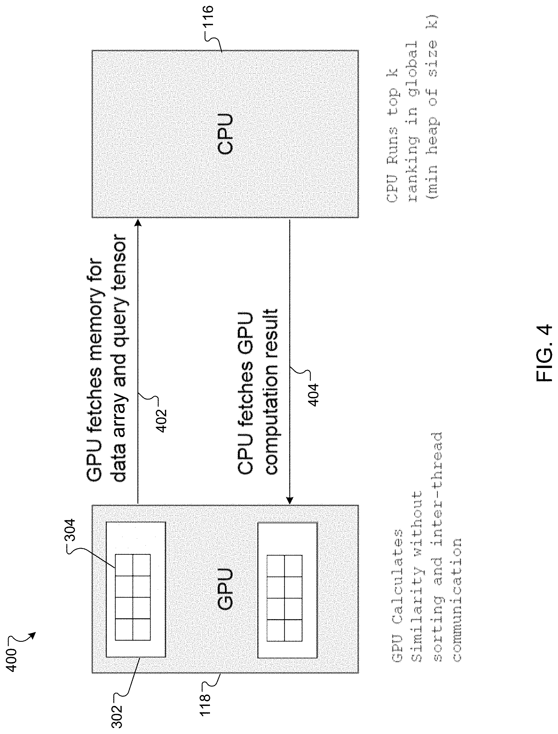 Patent US11782991 Figure 4 – Accelerated large-scale similarity calculation