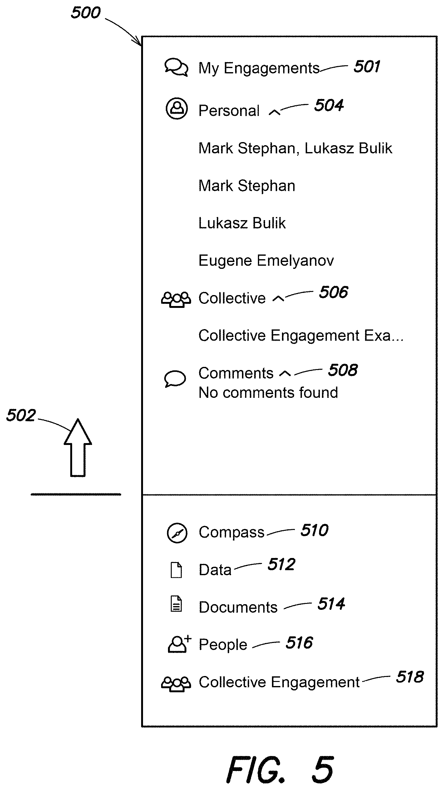 Patent US11782997 Figure 5 – Information platform systems and methods