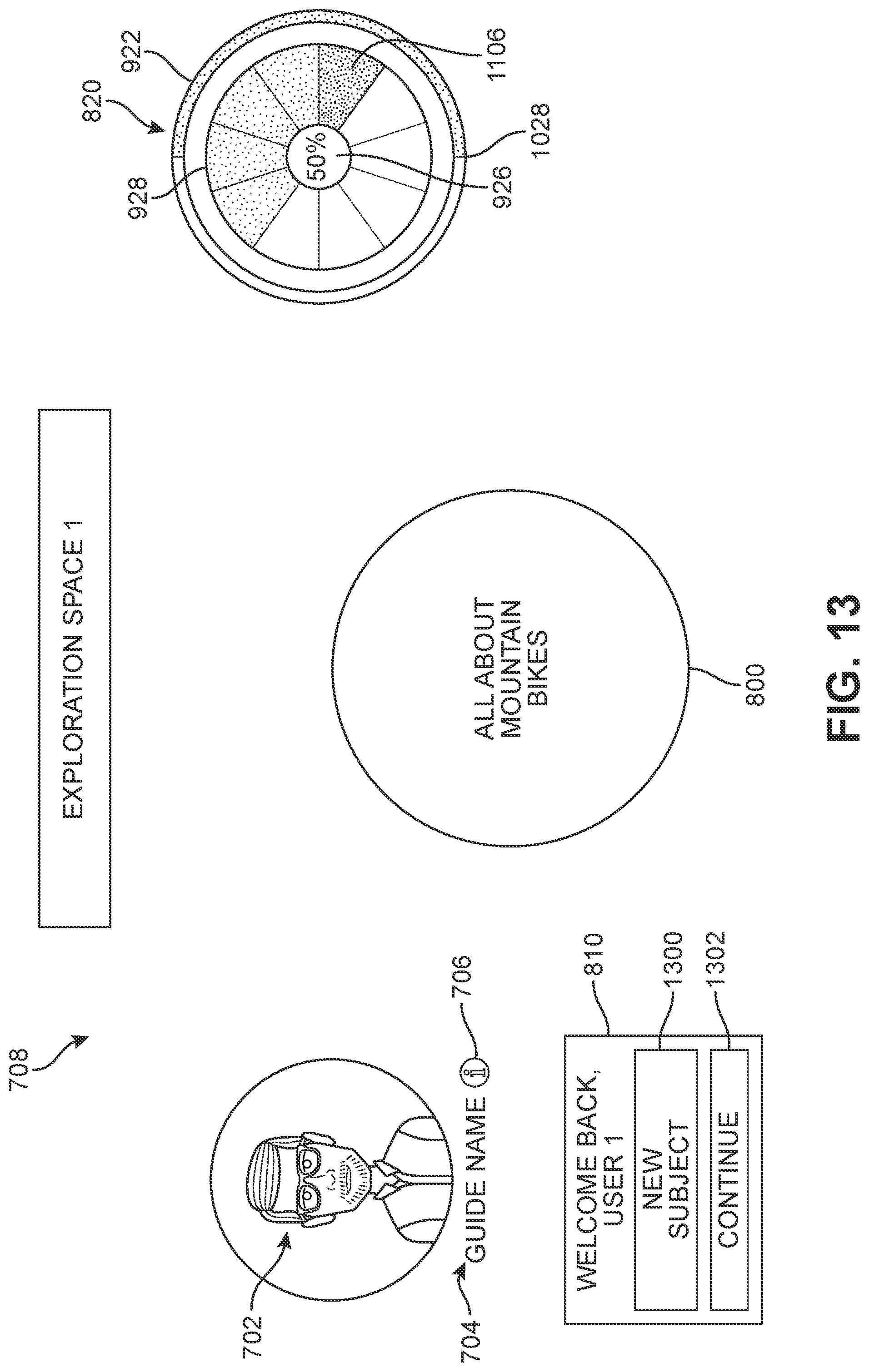 Patent US11783000 Figure 13 – Knowledge portal for exploration space with interactive avatar