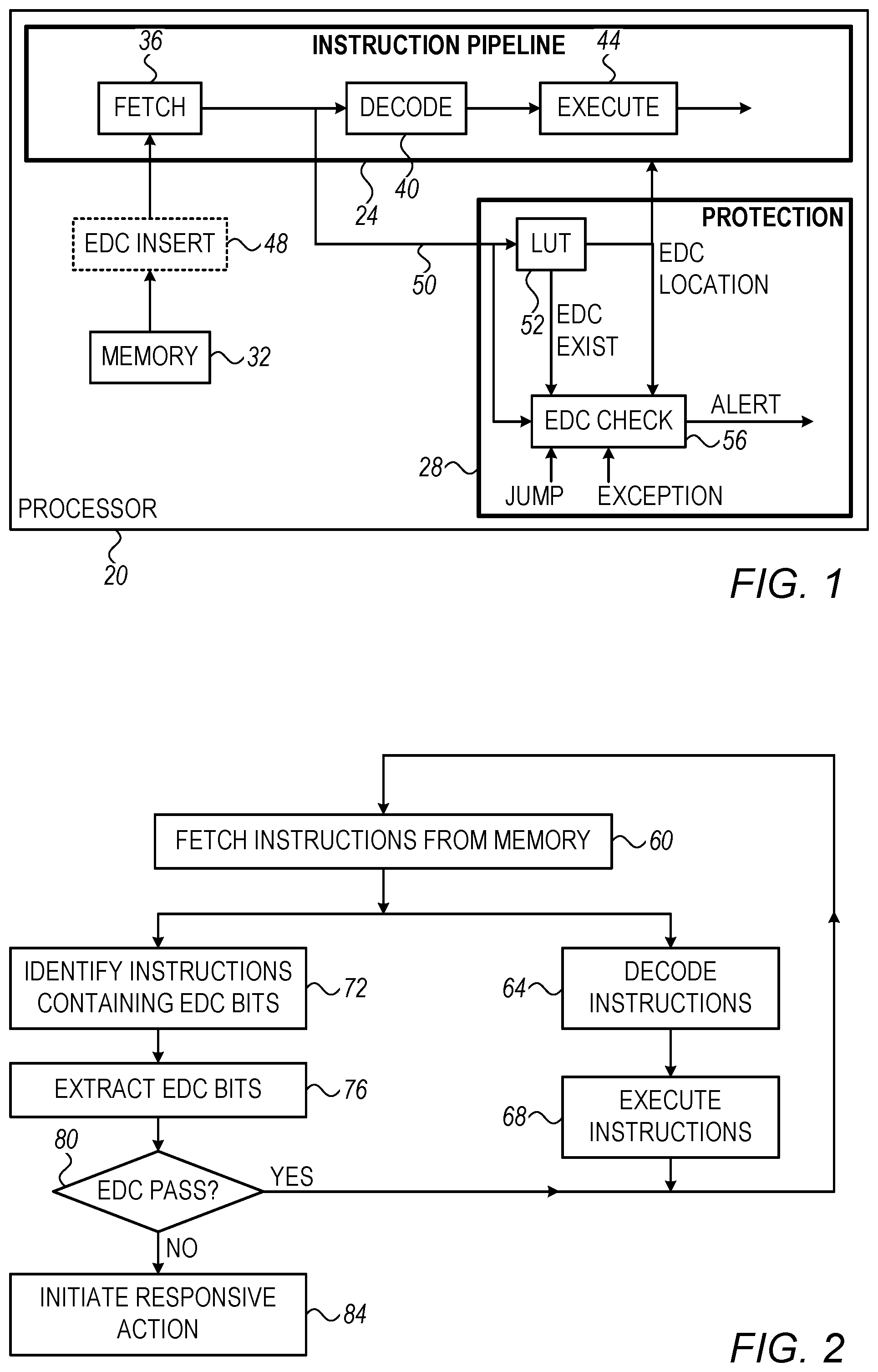 Patent US11783026 Figure 1 – Processor with in-band fault-injection detection