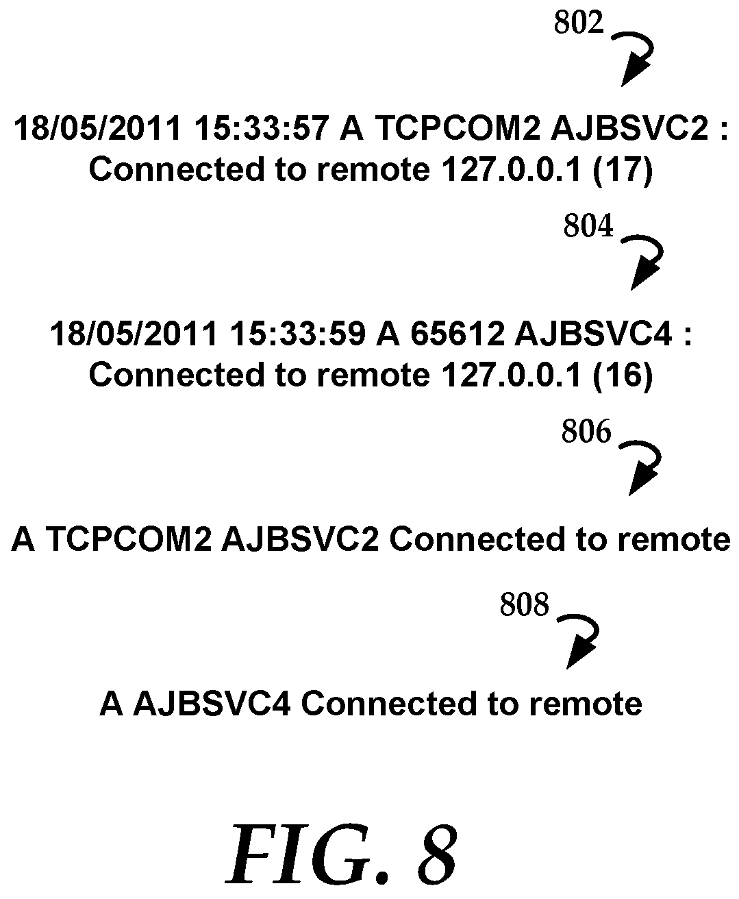 Patent US11783046 Figure 8 – Anomaly and causation detection in computing environments