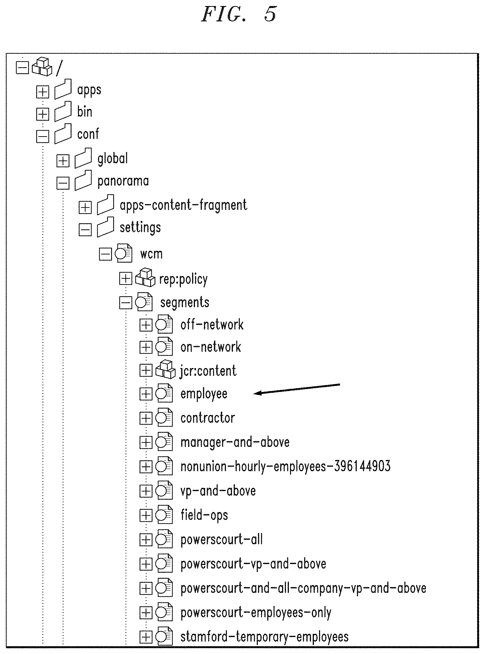 Patent US11783058 Figure 5 – Enhancing security in a content management system