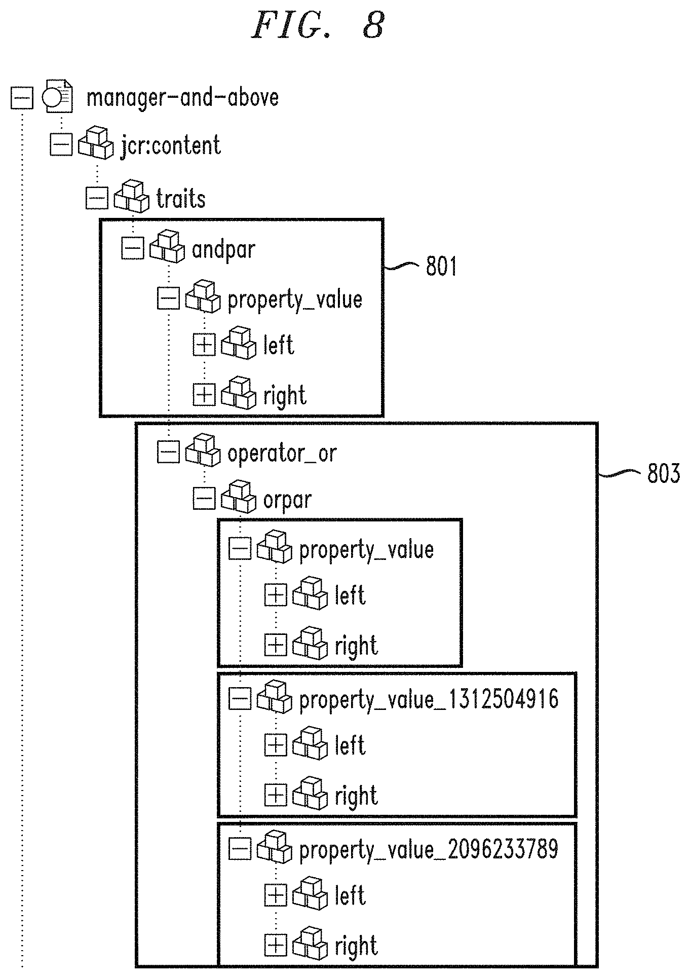 Patent US11783058 Figure 8 – Enhancing security in a content management system