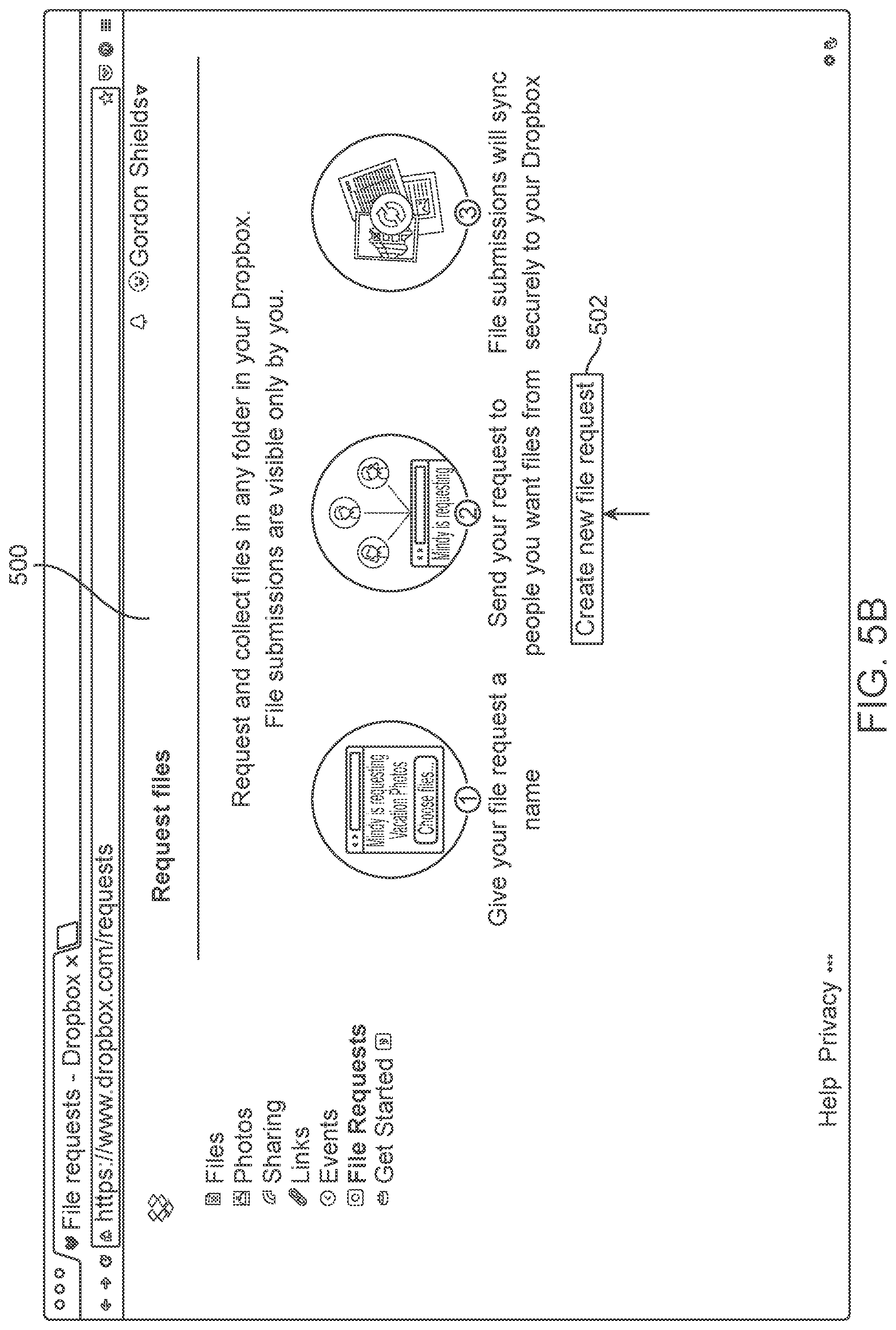 Patent US11783059 Figure 7 – Collection folder for collecting file submissions