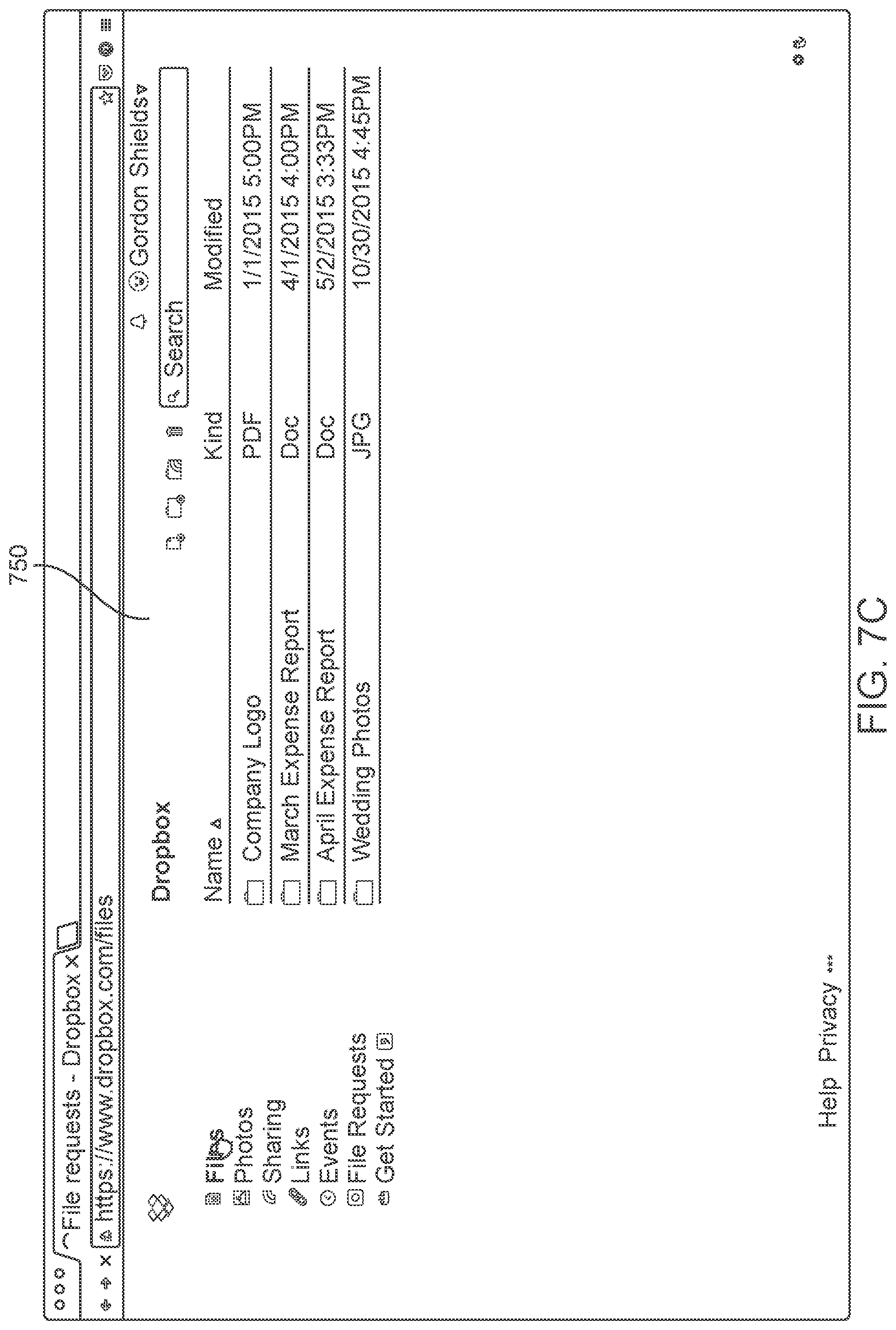 Patent US11783059 Figure 11 – Collection folder for collecting file submissions
