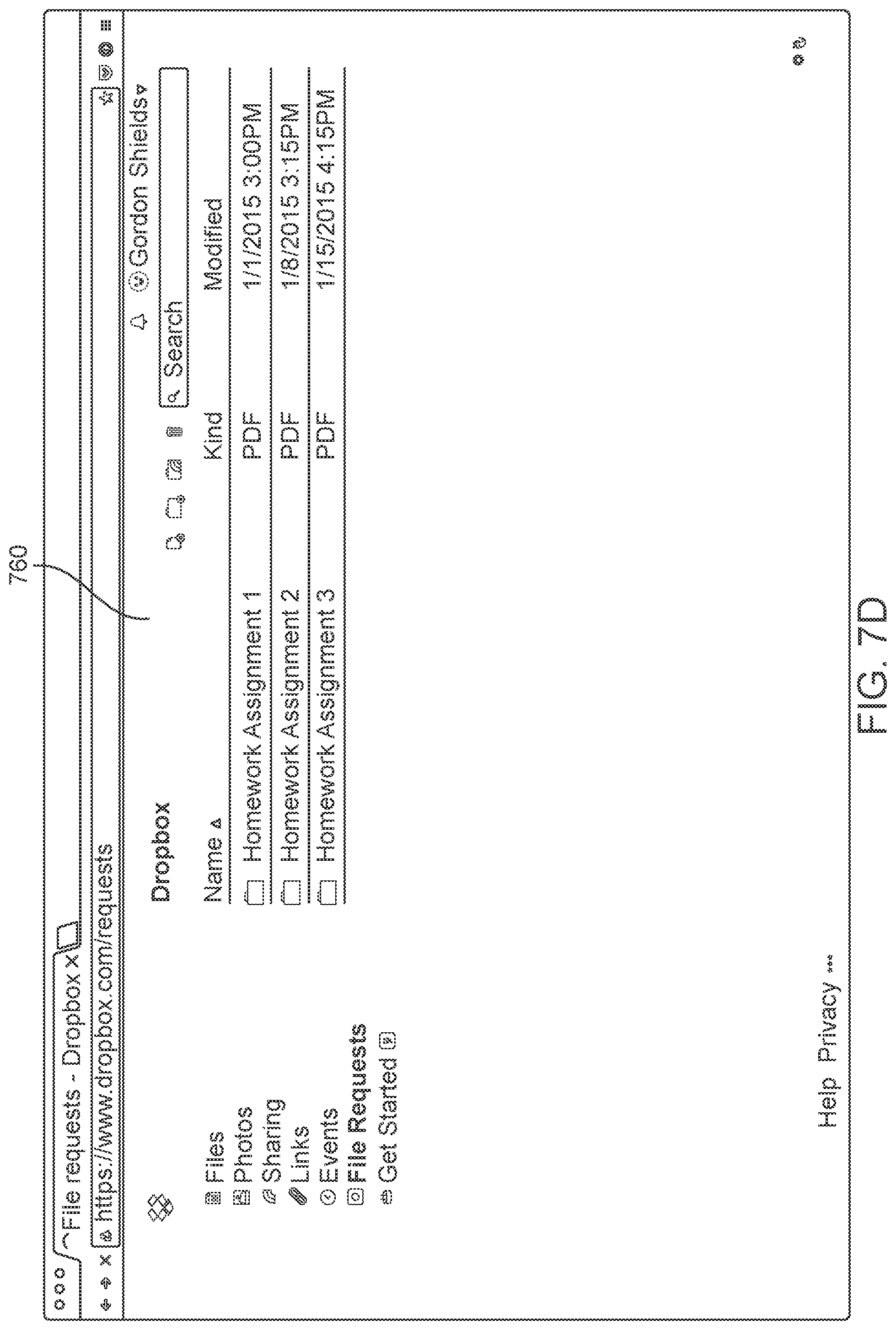 Patent US11783059 Figure 12 – Collection folder for collecting file submissions