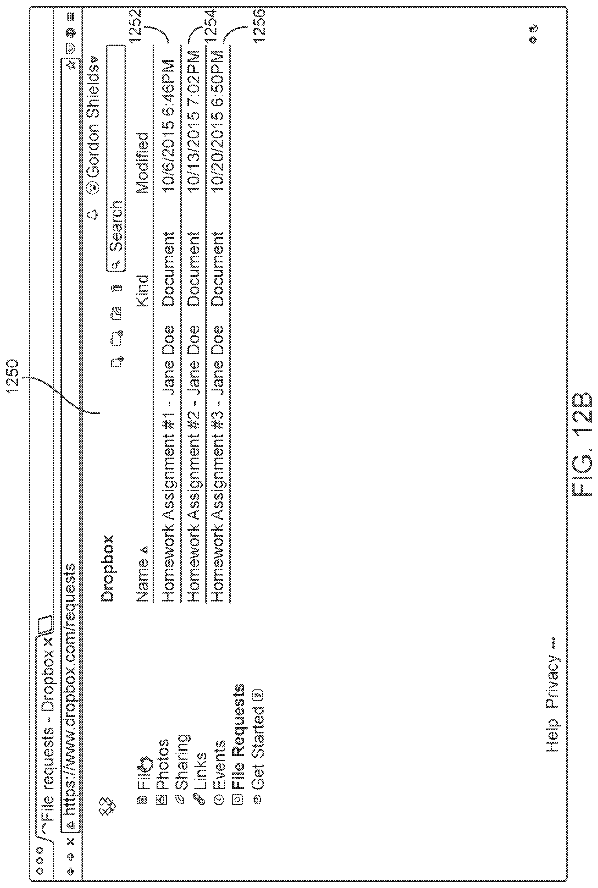 Patent US11783059 Figure 20 – Collection folder for collecting file submissions