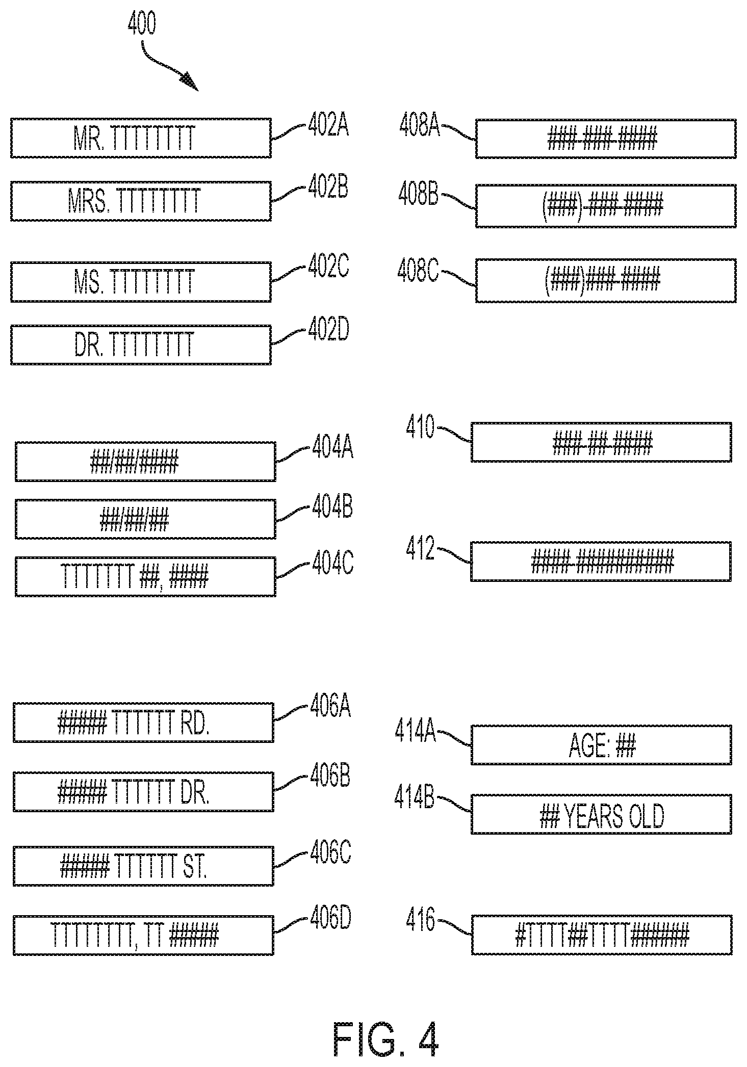 Patent US11783072 Figure 4 – Filter for sensitive data