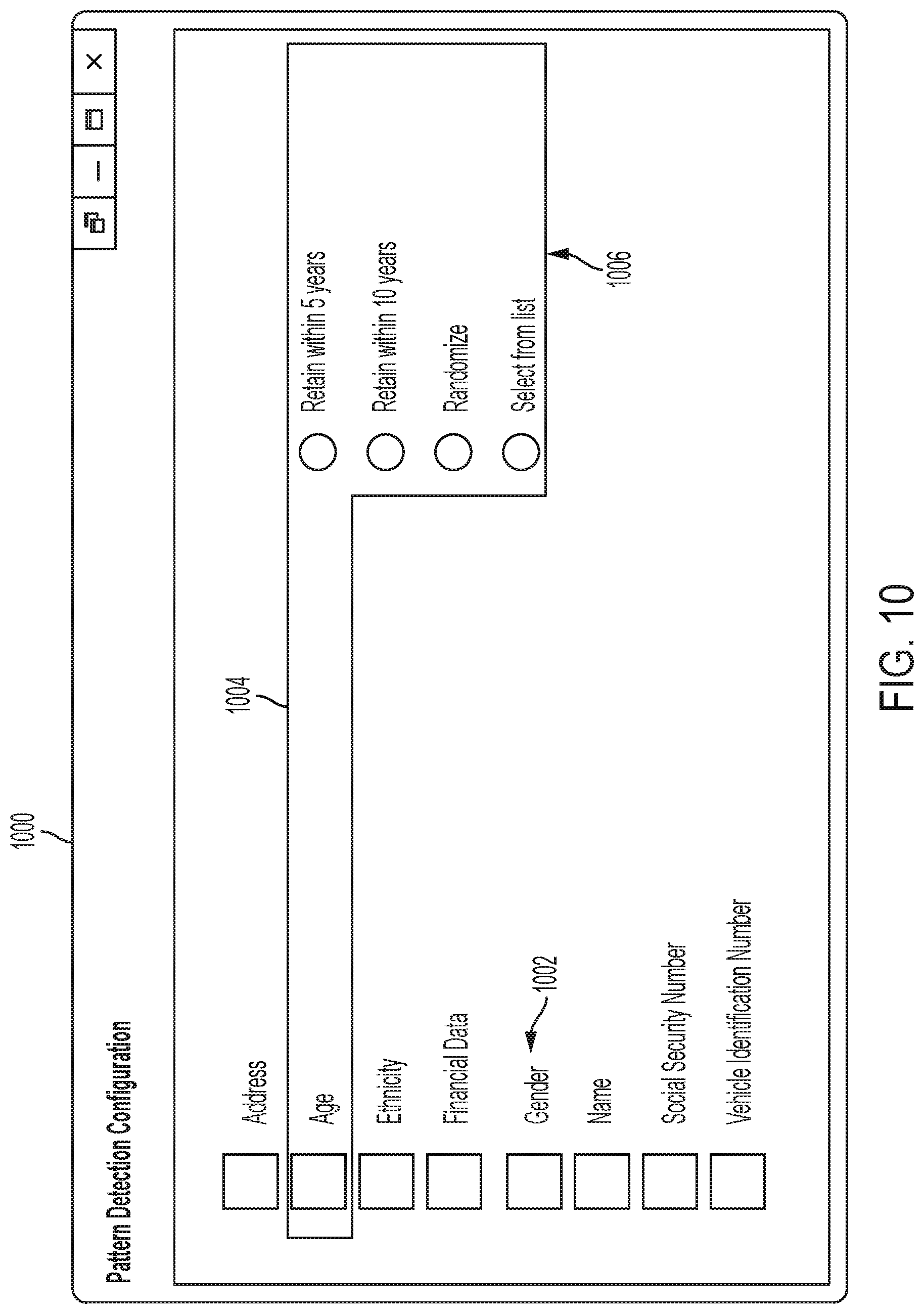 Patent US11783072 Figure 10 – Filter for sensitive data
