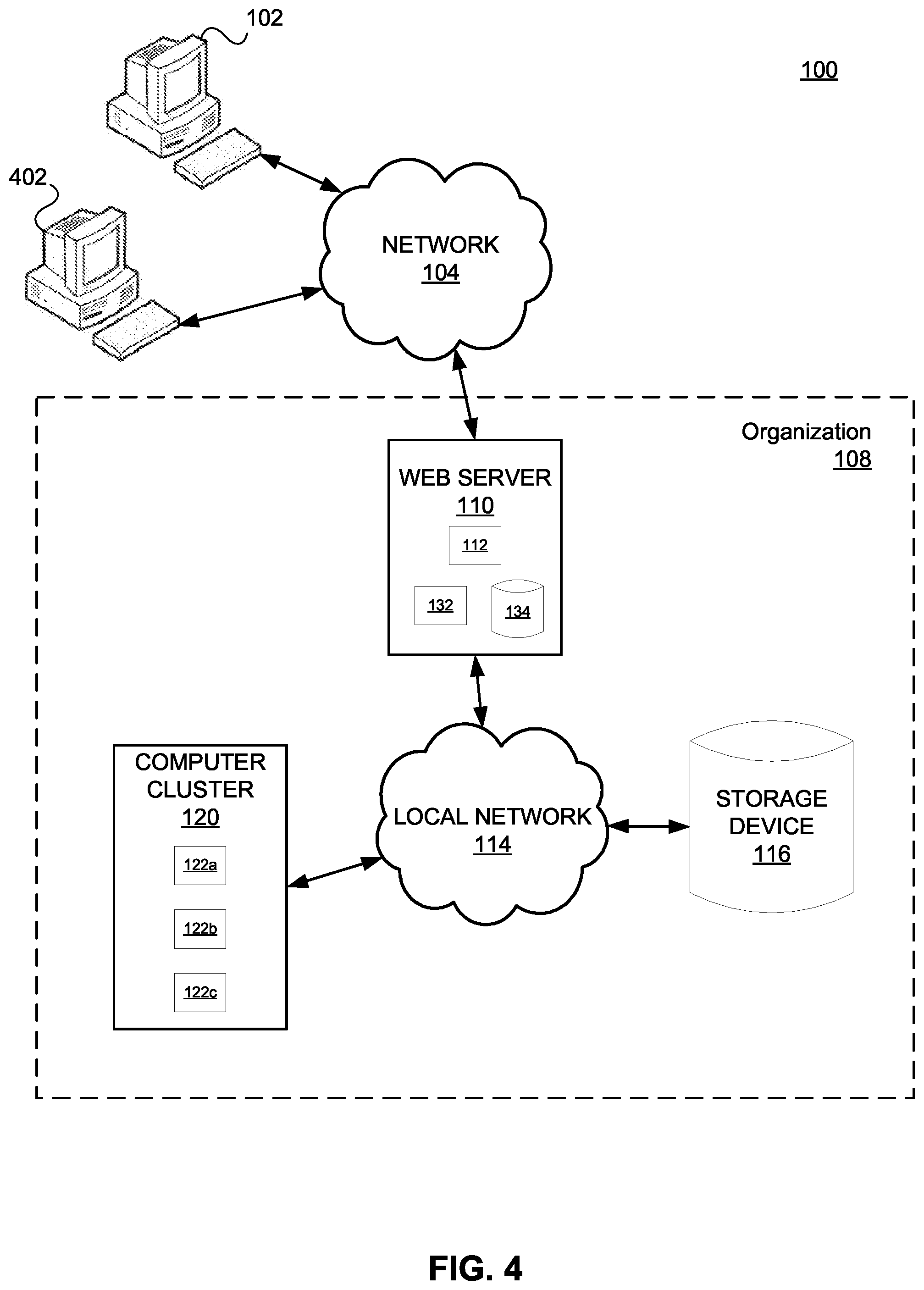 Patent US11783075 Figure 4 – Systems and methods of providing access to secure data