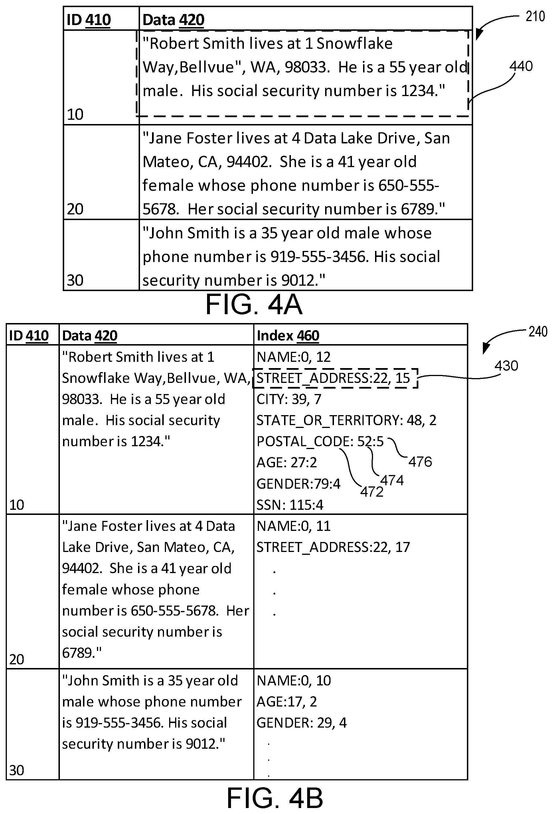 Patent US11783078 Figure 5 – Database redaction for semi-structured and unstructured data
