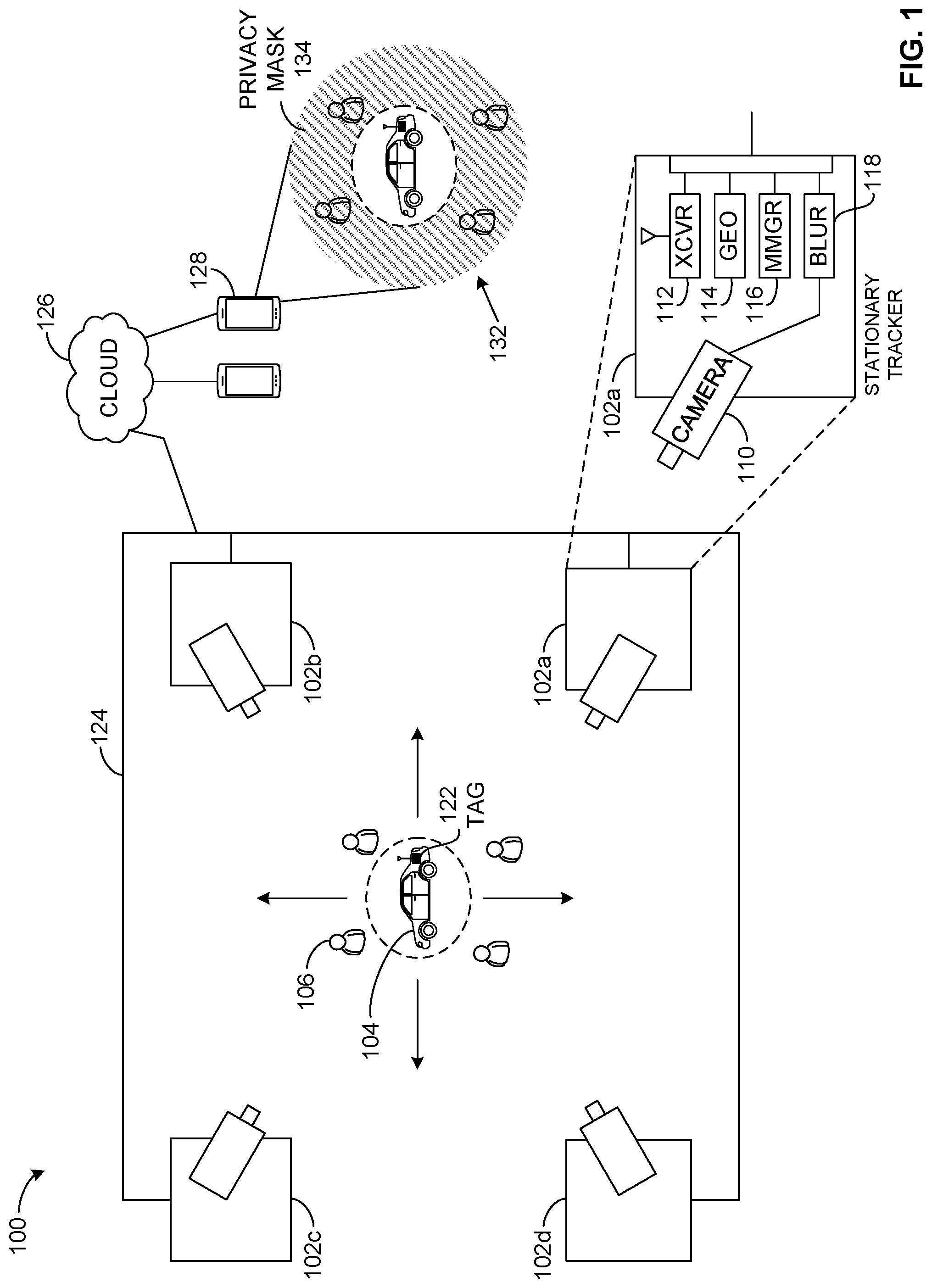 Patent US11783086 Figure 1 – Methods and apparatus to generate masked images based on selective privacy and/or location tracking