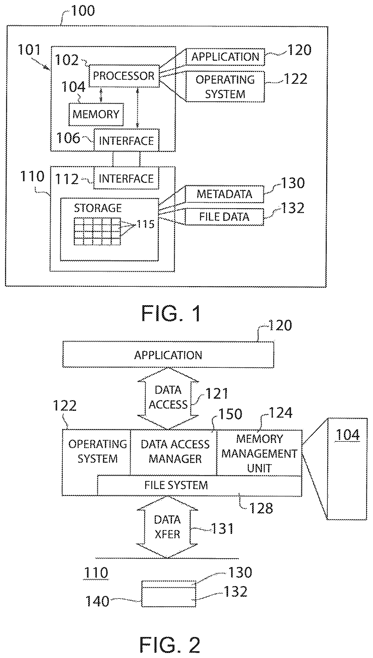 Patent US11783095 Figure 1 – System and method for managing secure files in memory