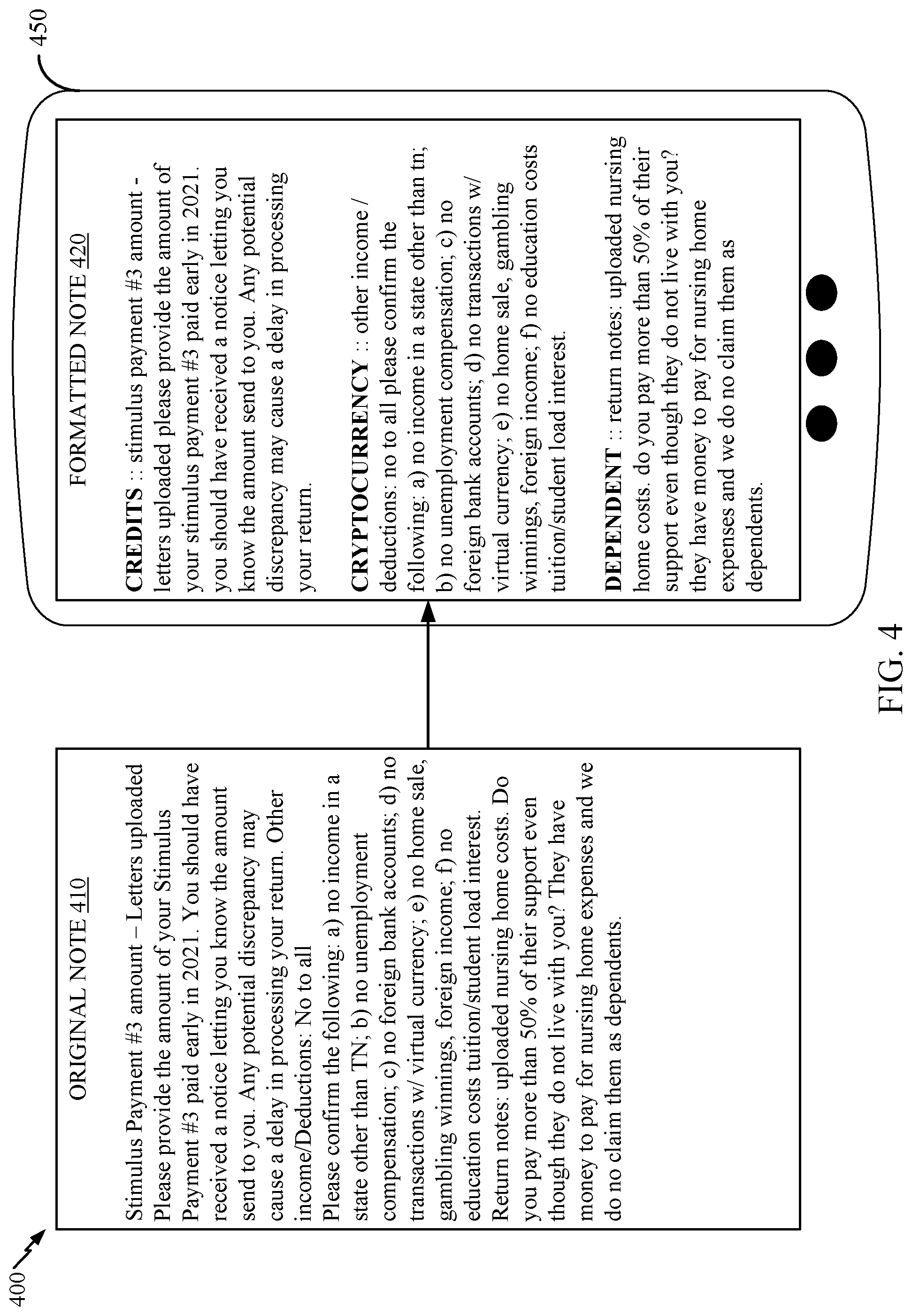 Patent US11783112 Figure 4 – Framework agnostic summarization of multi-channel communication