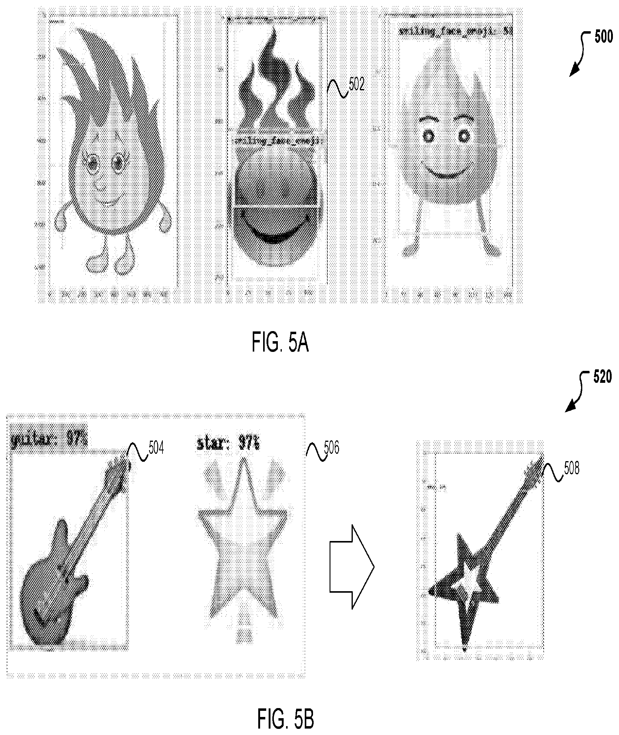 Patent US11783113 Figure 5 – System and method for generating emoji mashups with machine learning