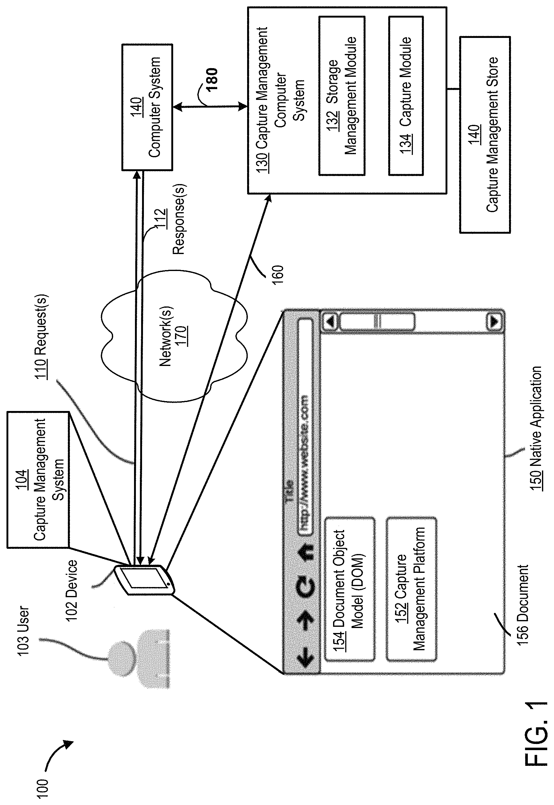 Patent US11783114 Figure 1 – Techniques for view capture and storage for mobile applications