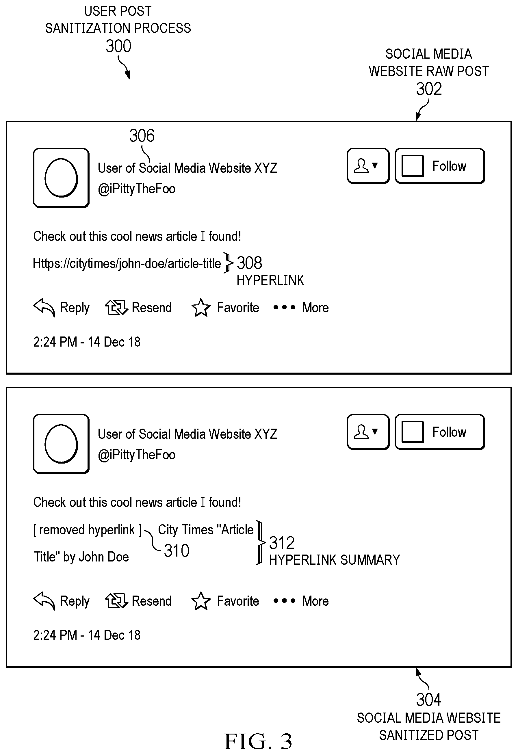 Patent US11783115 Figure 3 – Hyperlink copyright infringement avoidance