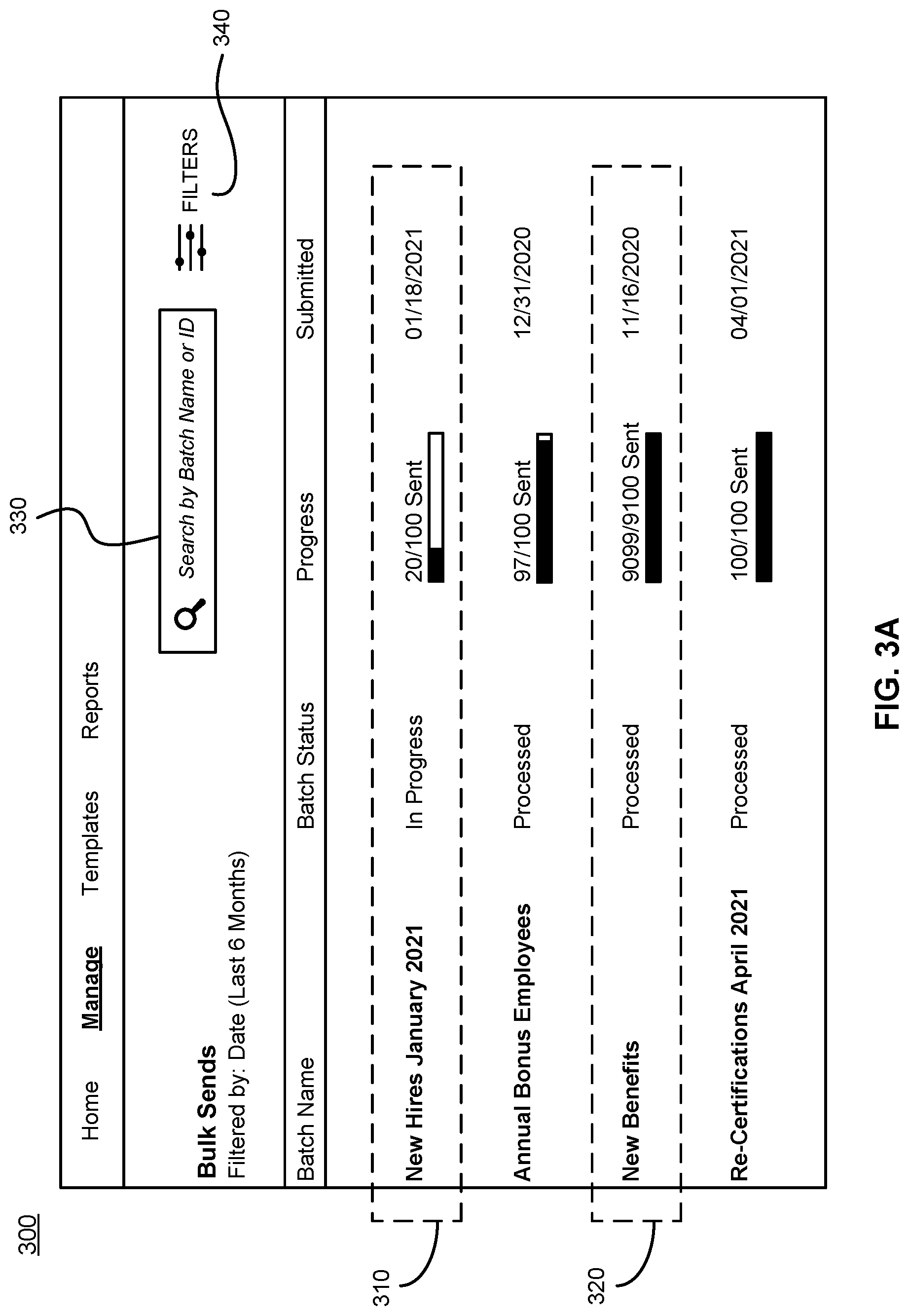 Patent US11783118 Figure 3 – Bulk envelope management in document management system