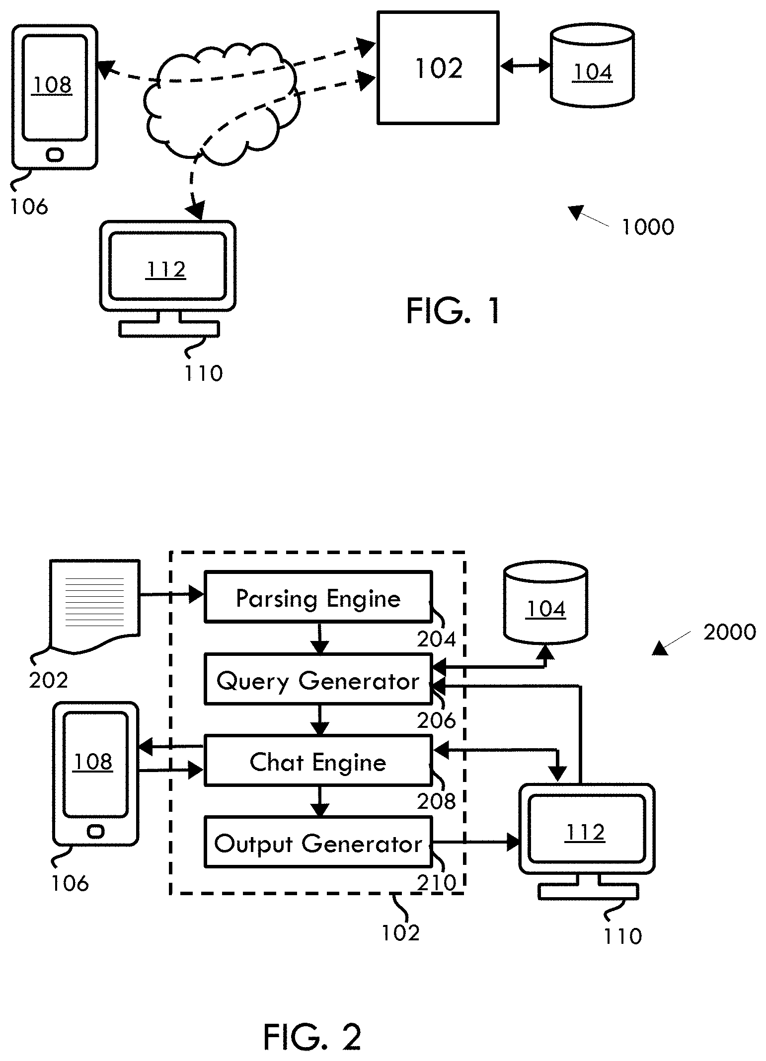 Patent US11783124 Figure 1 – System and method for automated patient interaction