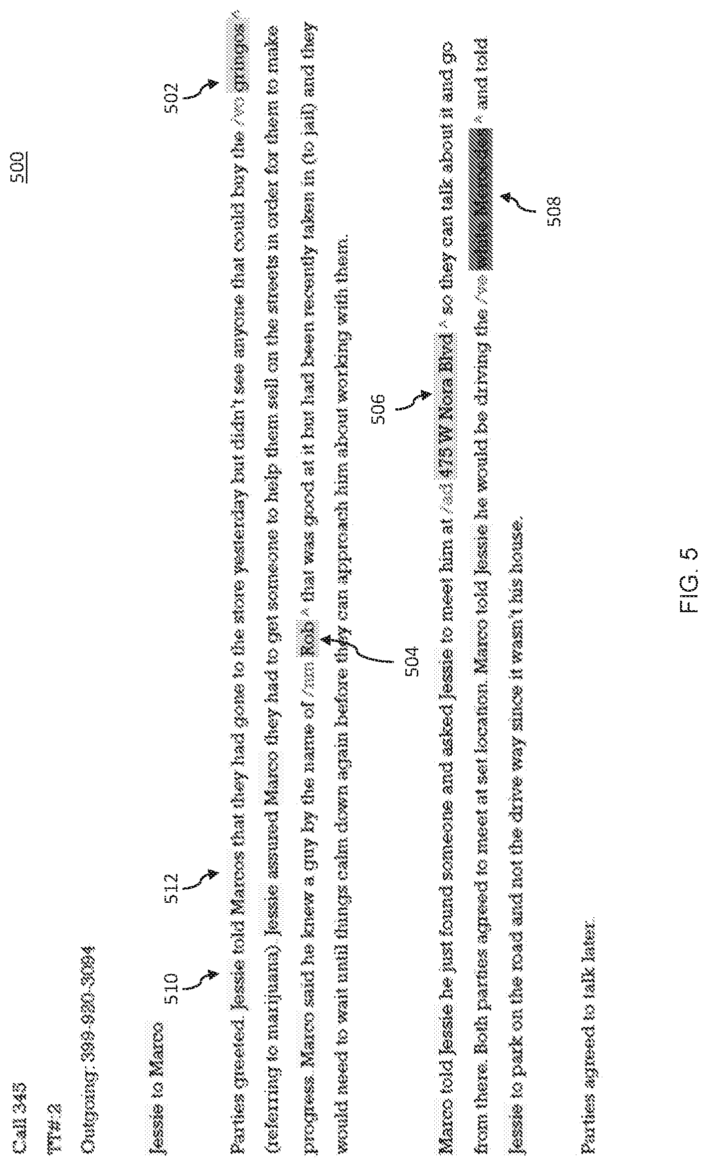 Patent US11783127 Figure 5 – Data entry feature for information tracking system