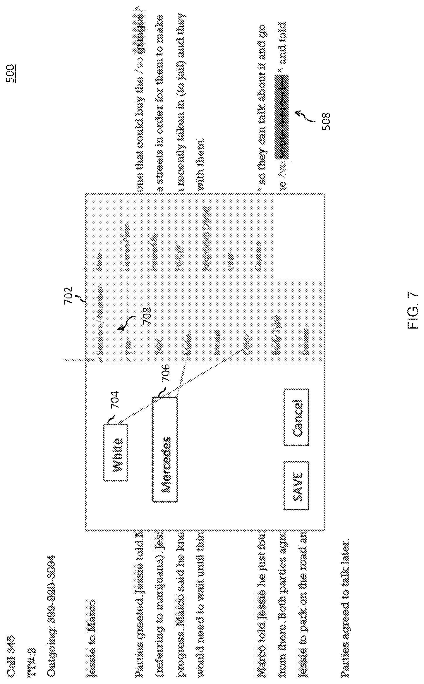 Patent US11783127 Figure 7 – Data entry feature for information tracking system