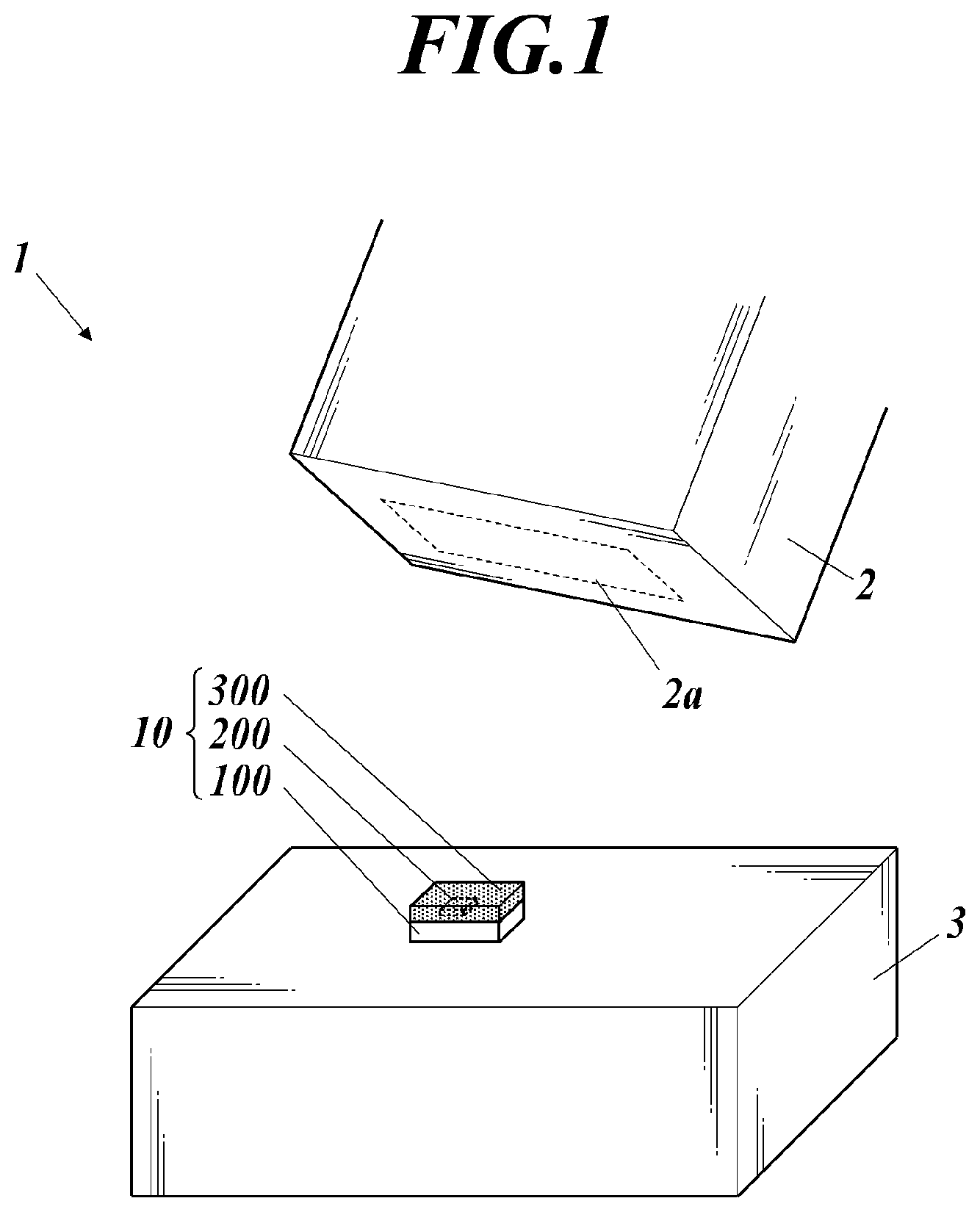Patent US11783155 Figure 1 – RFID tag board, RFID tag, and RFID system