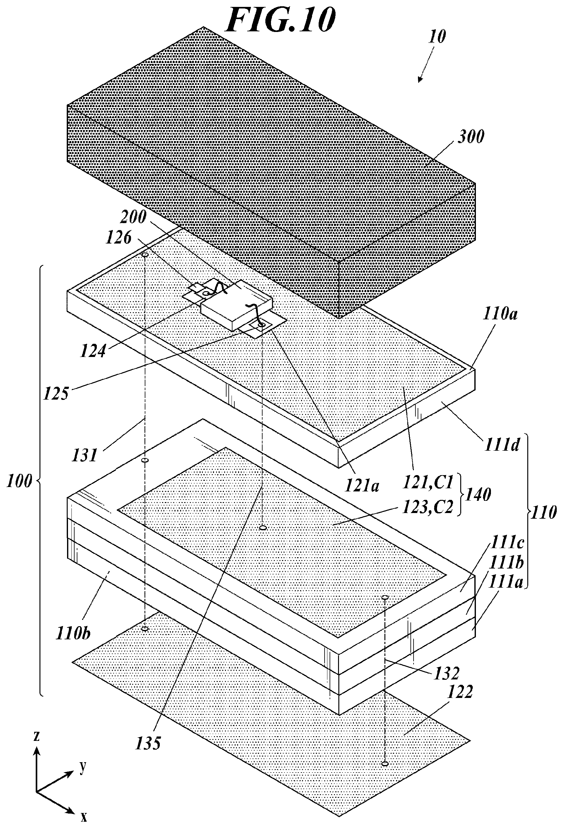 Patent US11783155 Figure 10 – RFID tag board, RFID tag, and RFID system