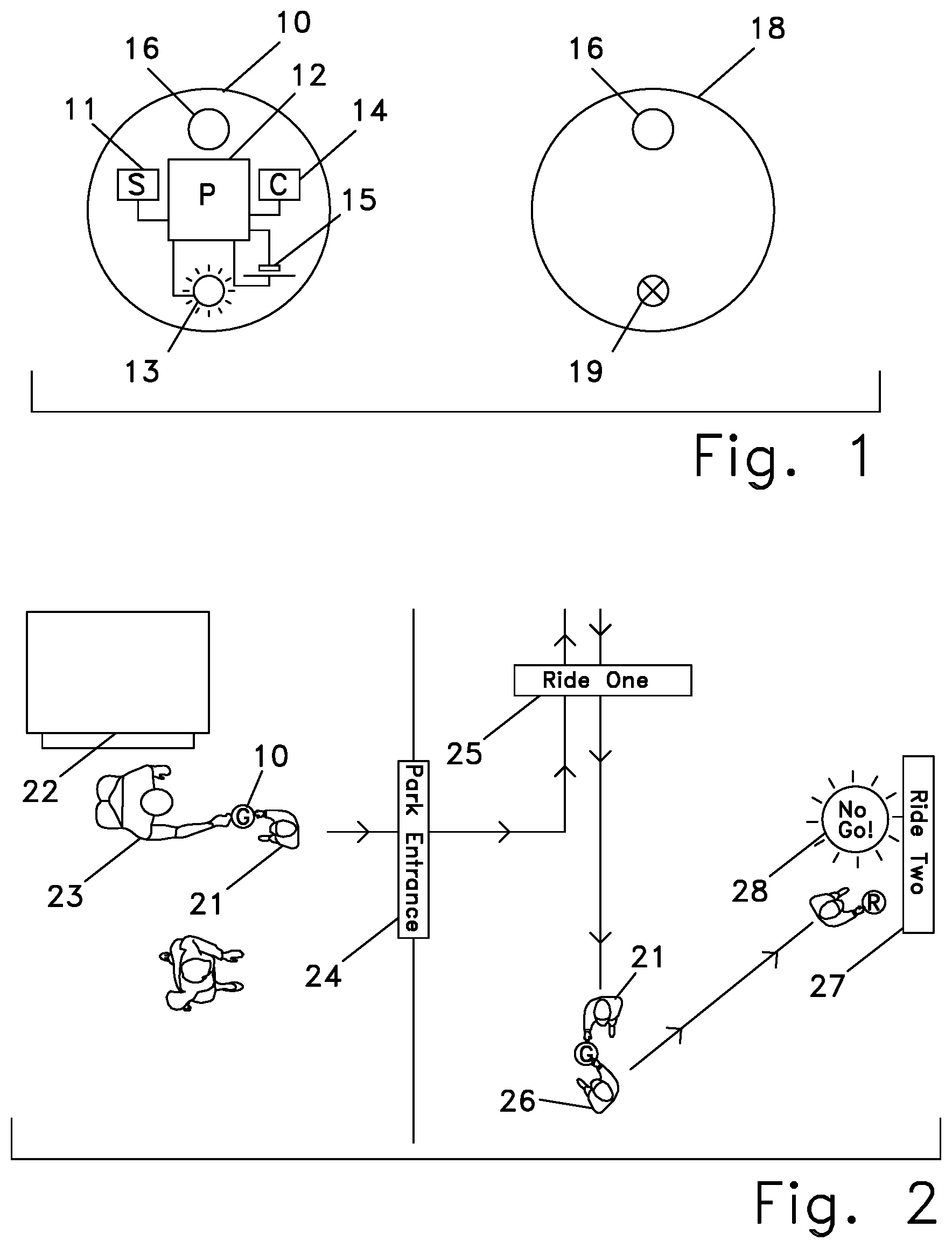 Patent US11783159 Figure 1 – Method and device for detecting unauthorized transfer between persons