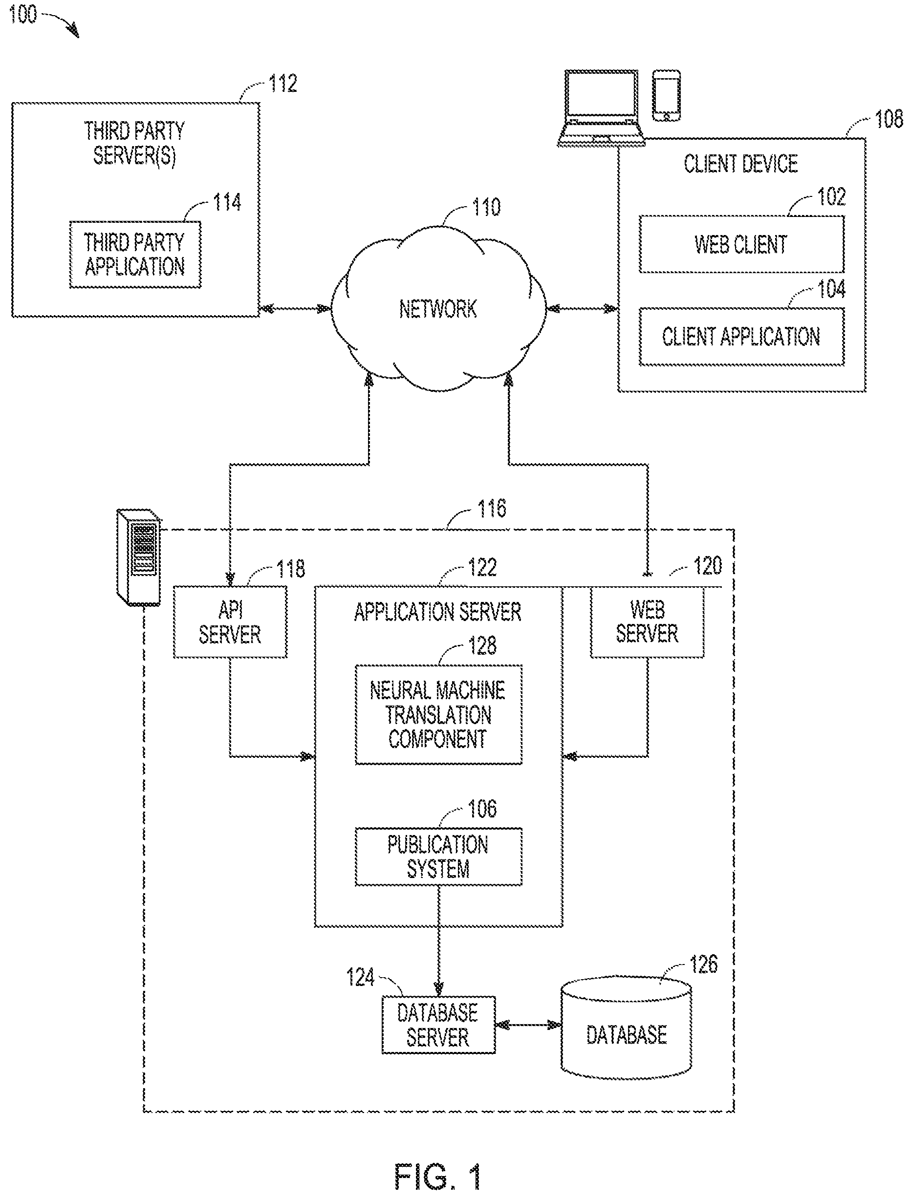 Patent US11783197 Figure 1 – Using meta-information in neural machine translation