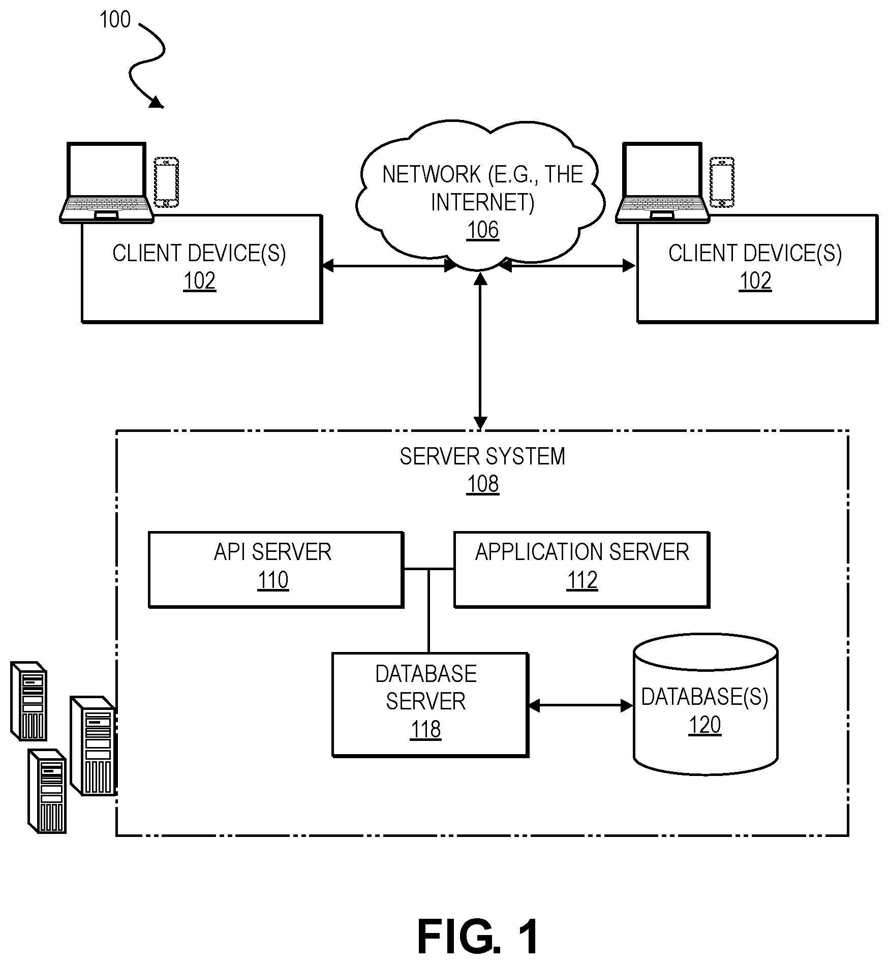 Patent US11783212 Figure 1 – Software service platform and graphical user interface (GUI) for determining and presenting rule-based conclusions