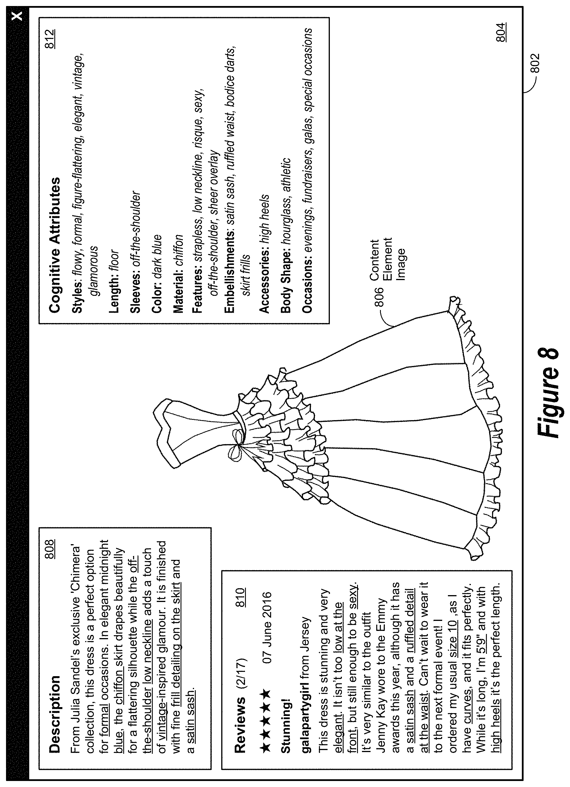 Patent US11783229 Figure 8 – Cognitive attribution