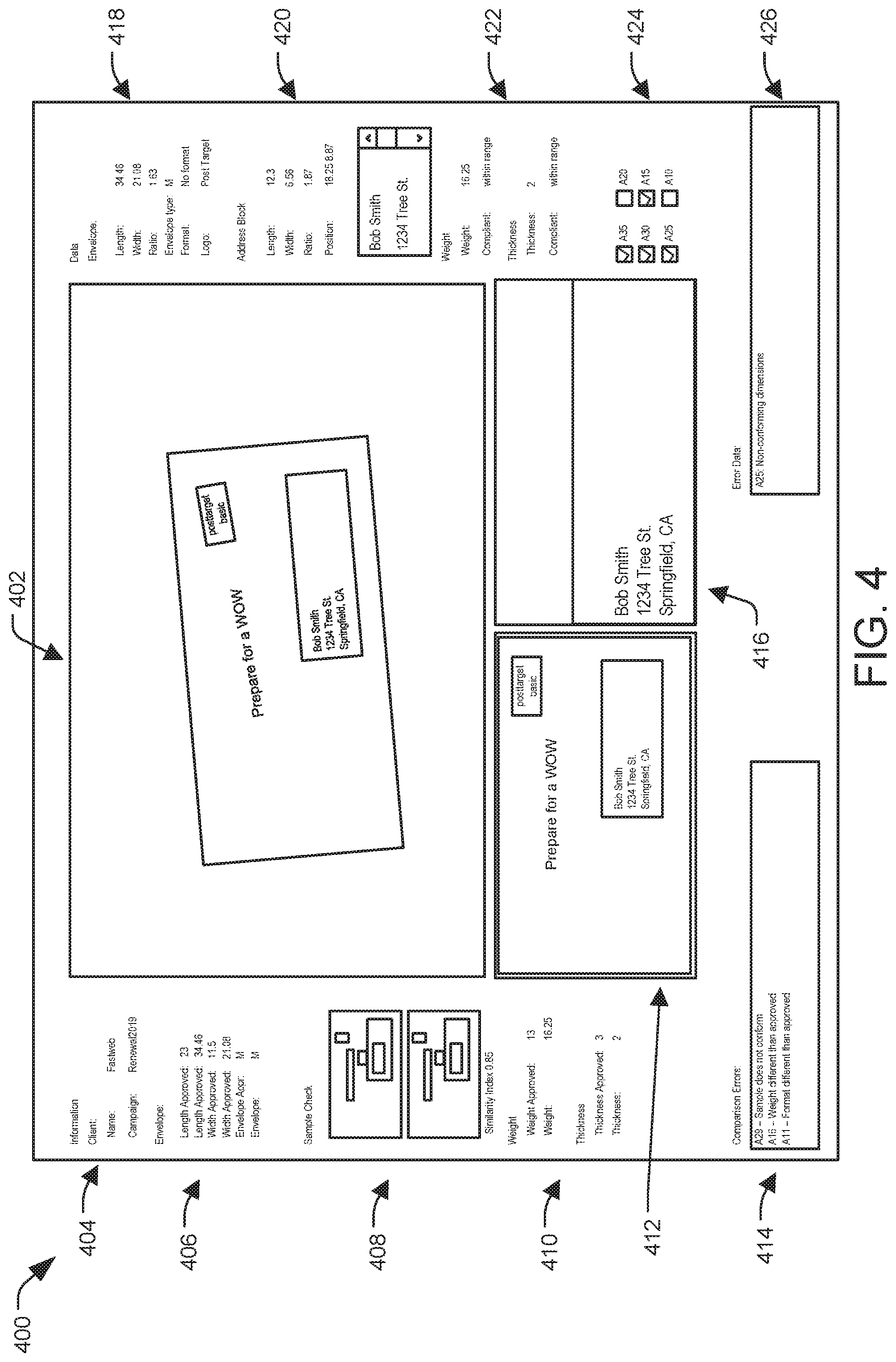 Patent US11783236 Figure 4 – System for detecting compliance of a container