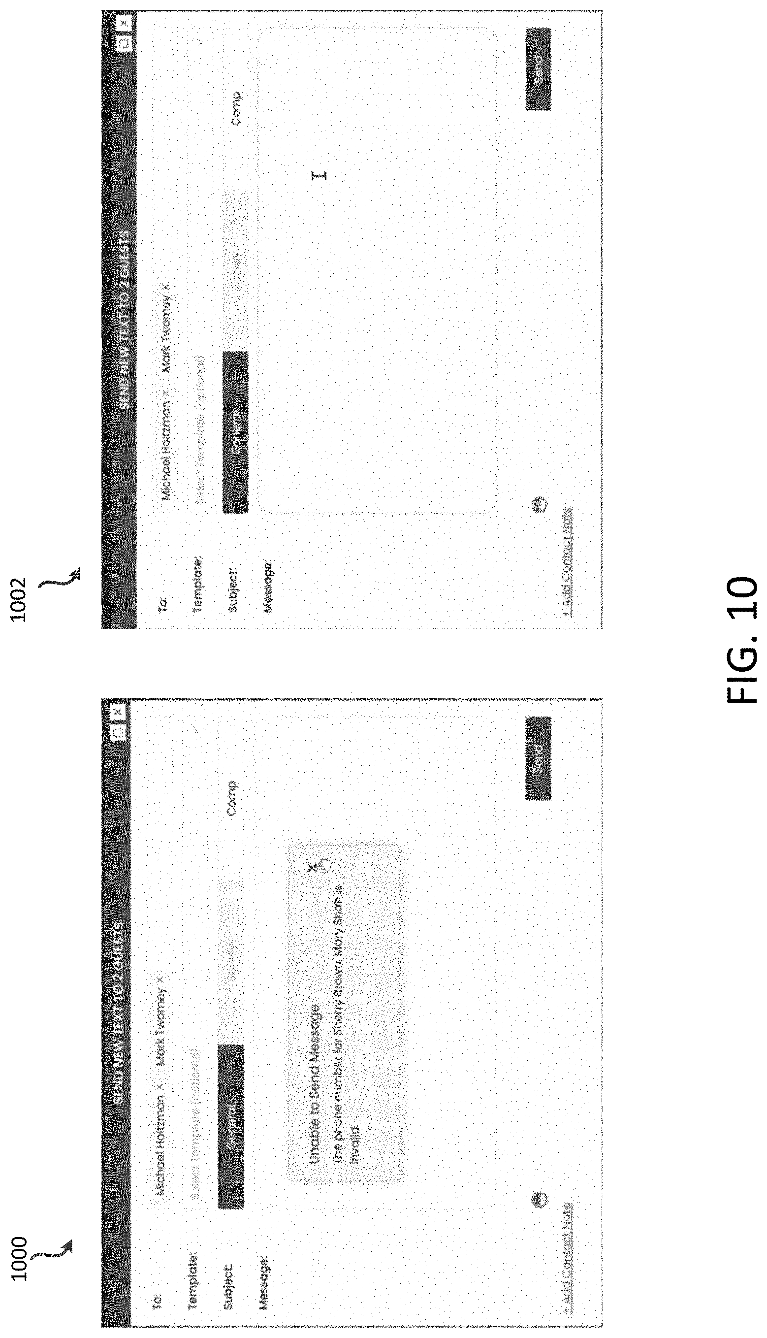 Patent US11783260 Figure 10 – Systems and methods for managing actions associated with assets of a service business