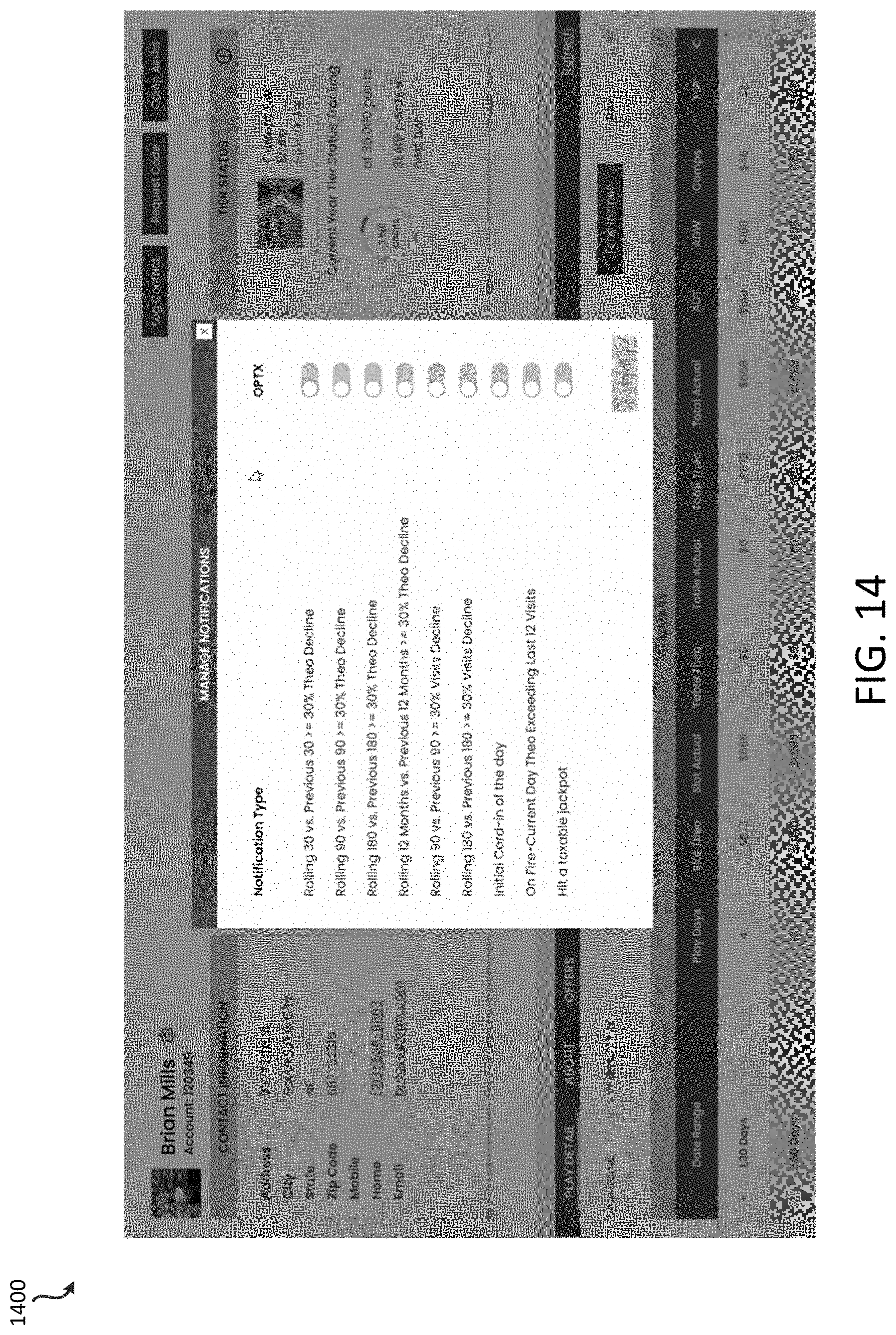 Patent US11783260 Figure 14 – Systems and methods for managing actions associated with assets of a service business