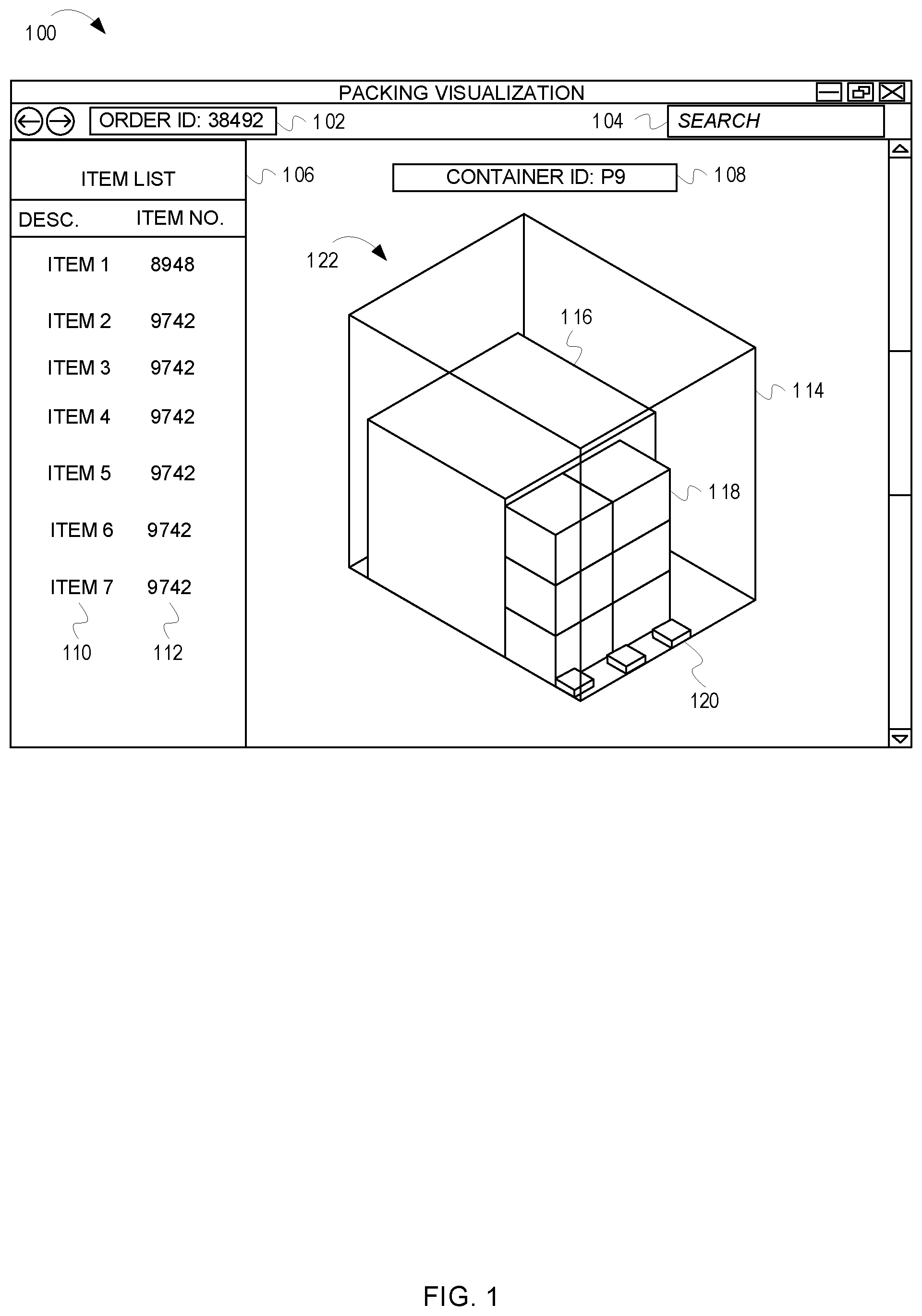 Patent US11783268 Figure 1 – Systems and methods for packing visualizations
