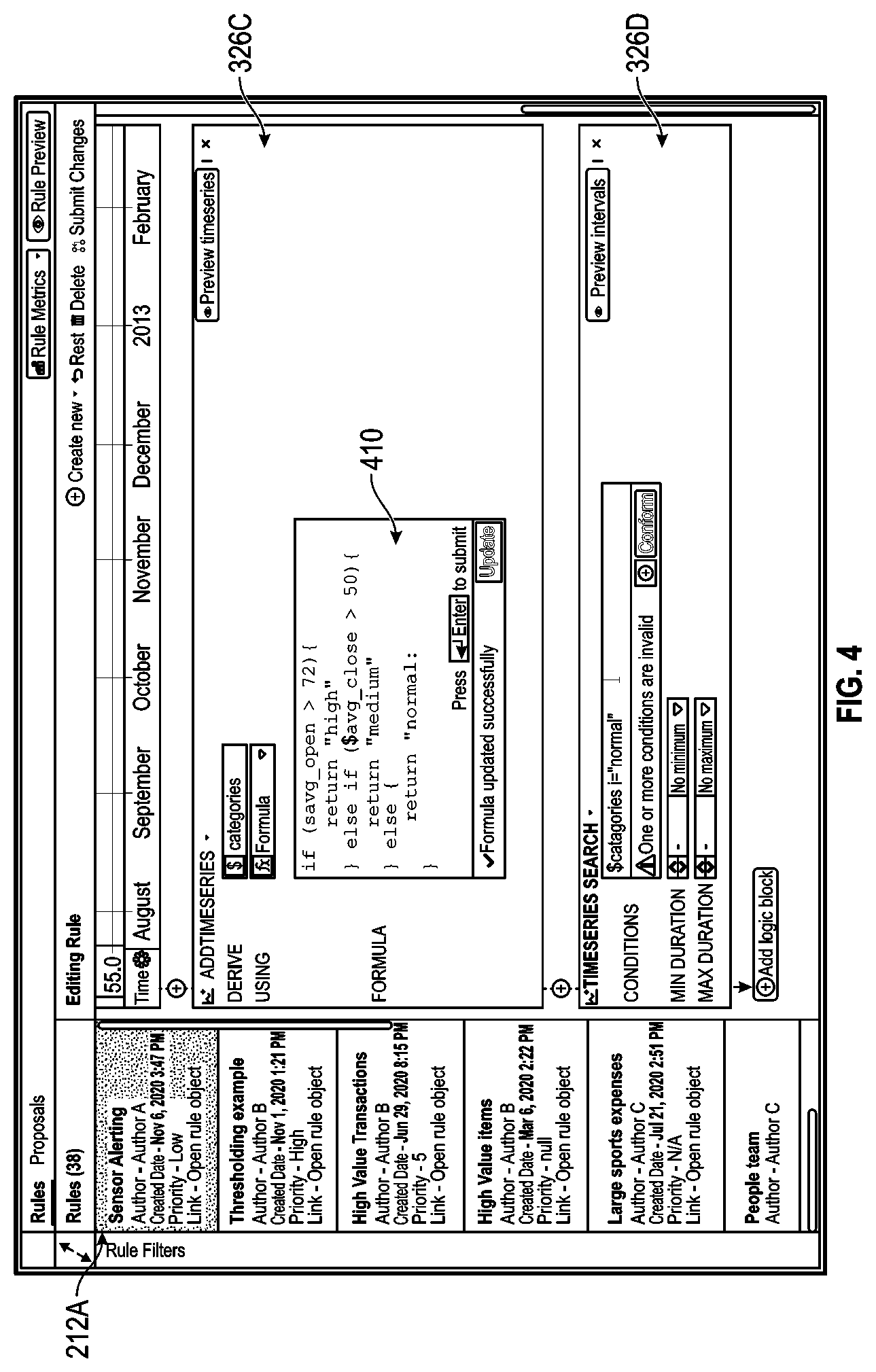 Patent US11783269 Figure 5 – Systems and methods for rule management