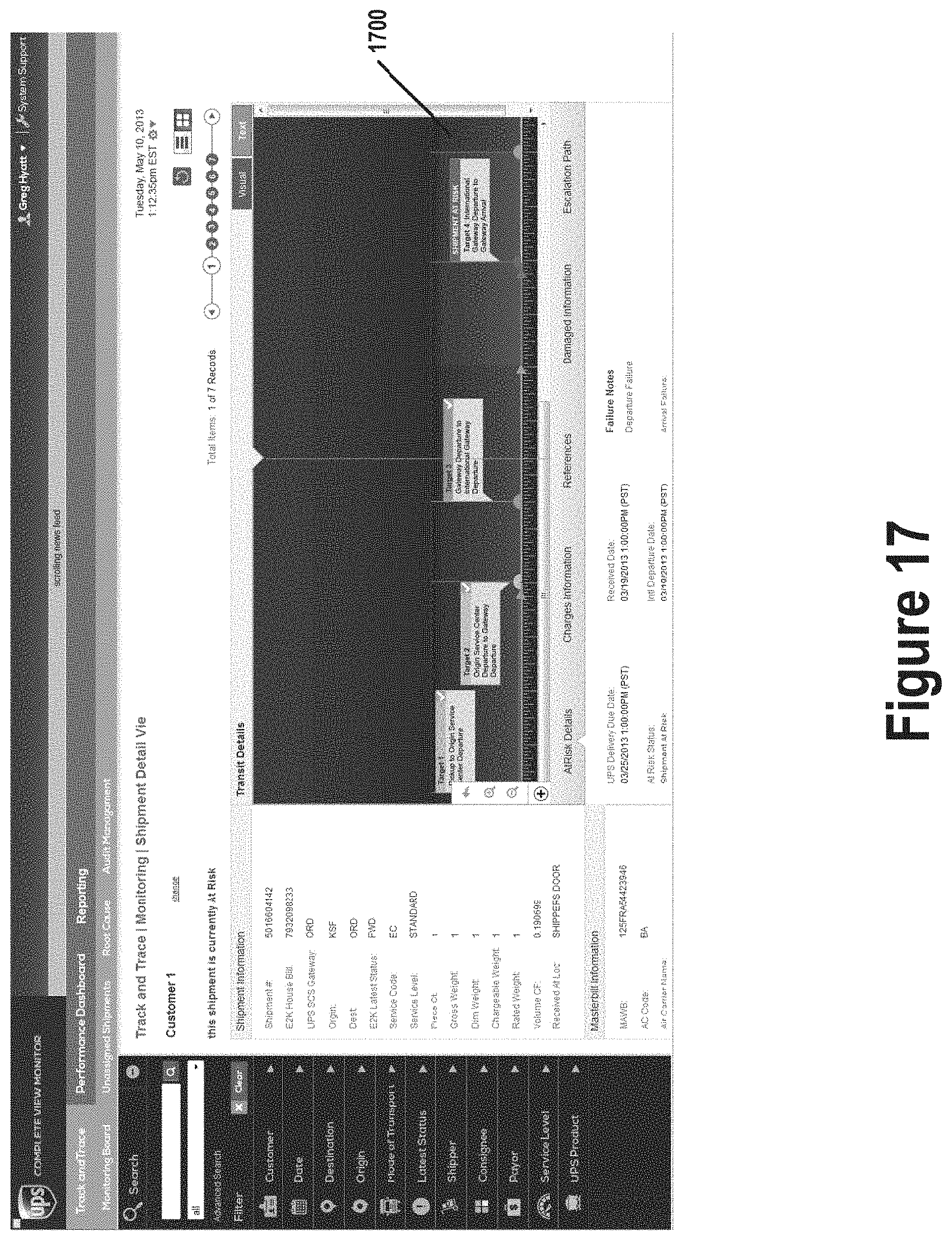 Patent US11783276 Figure 16 – Concepts for monitoring shipments