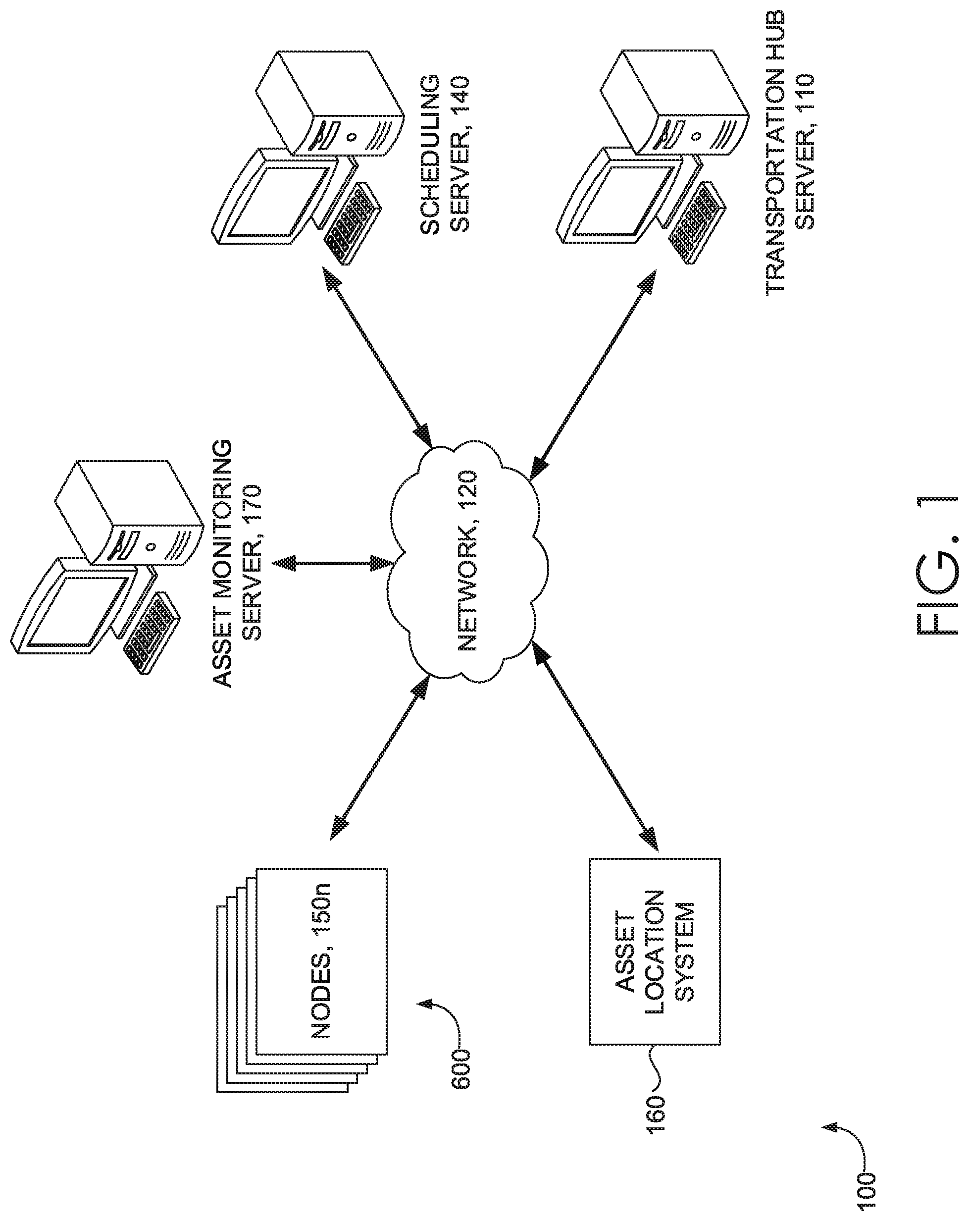Patent US11783278 — Enforcing data consistency in a transportation network — Figure 1