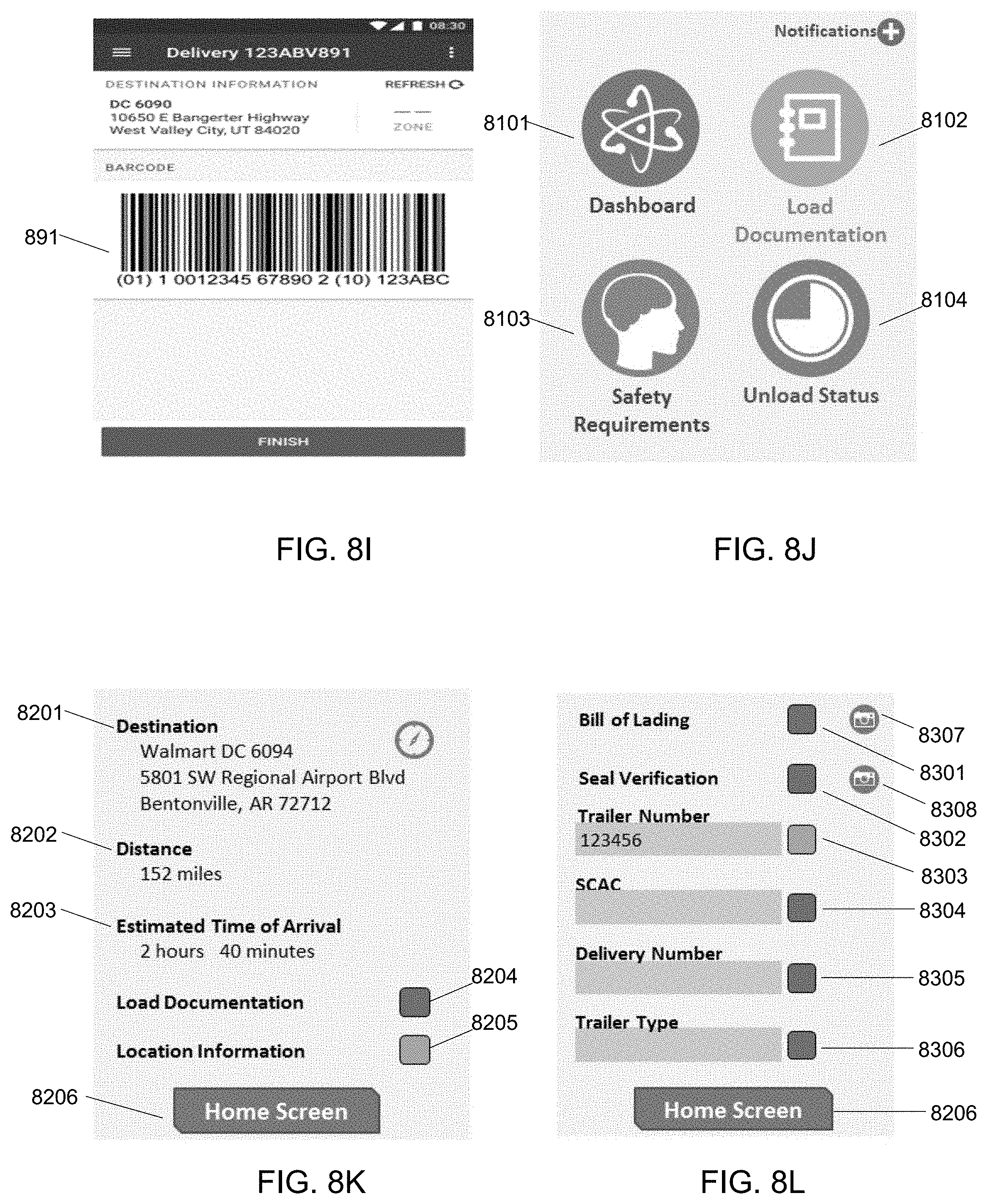 Patent US11783285 Figure 14 – Yard management system