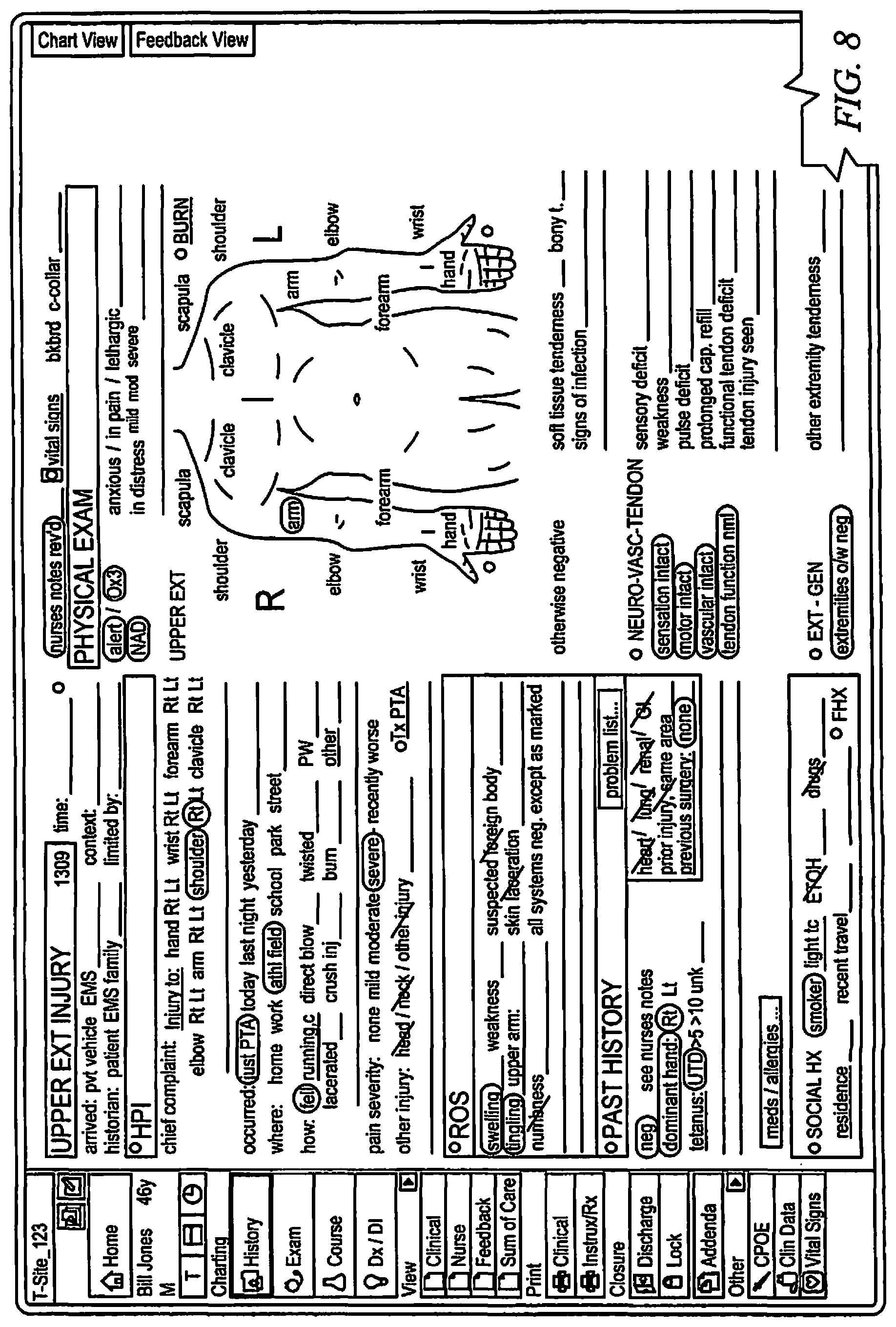 Patent US11783291 Figure 8 – Systems and methods for coding data from a medical encounter