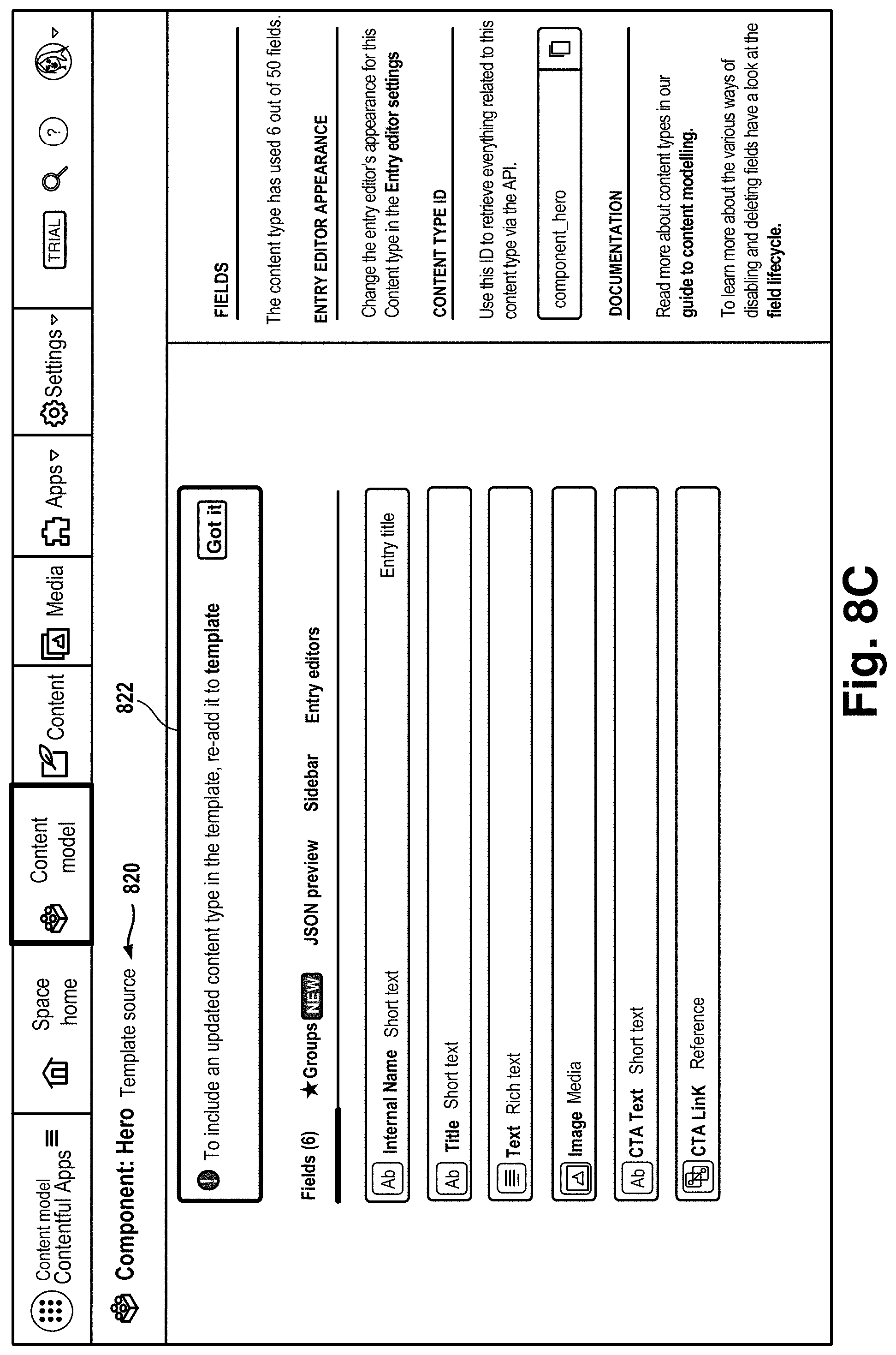 Patent US11783293 Figure 16 – Templates for content spaces in a content management system