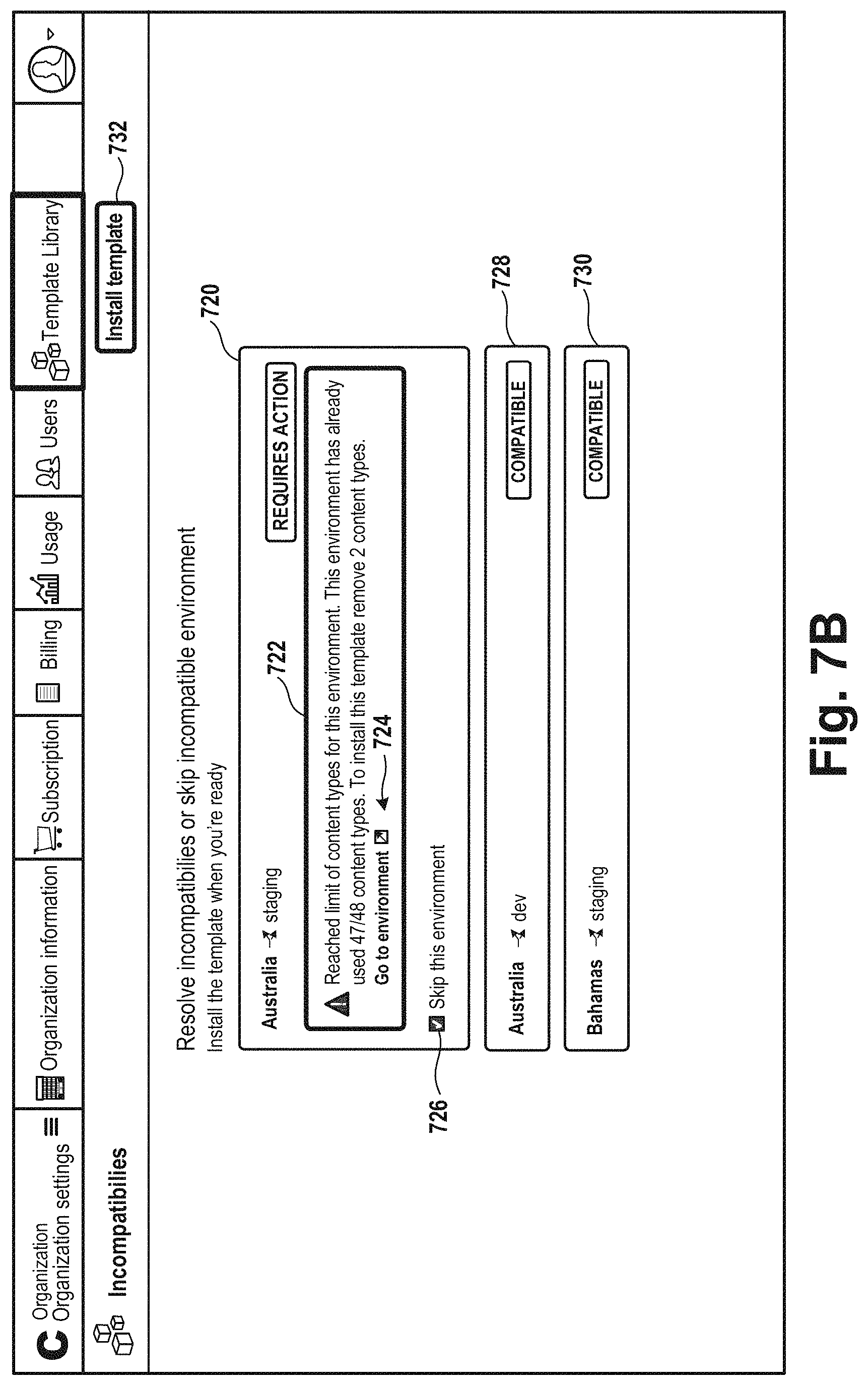 Patent US11783294 Figure 13 – Templates for content spaces in a content management system