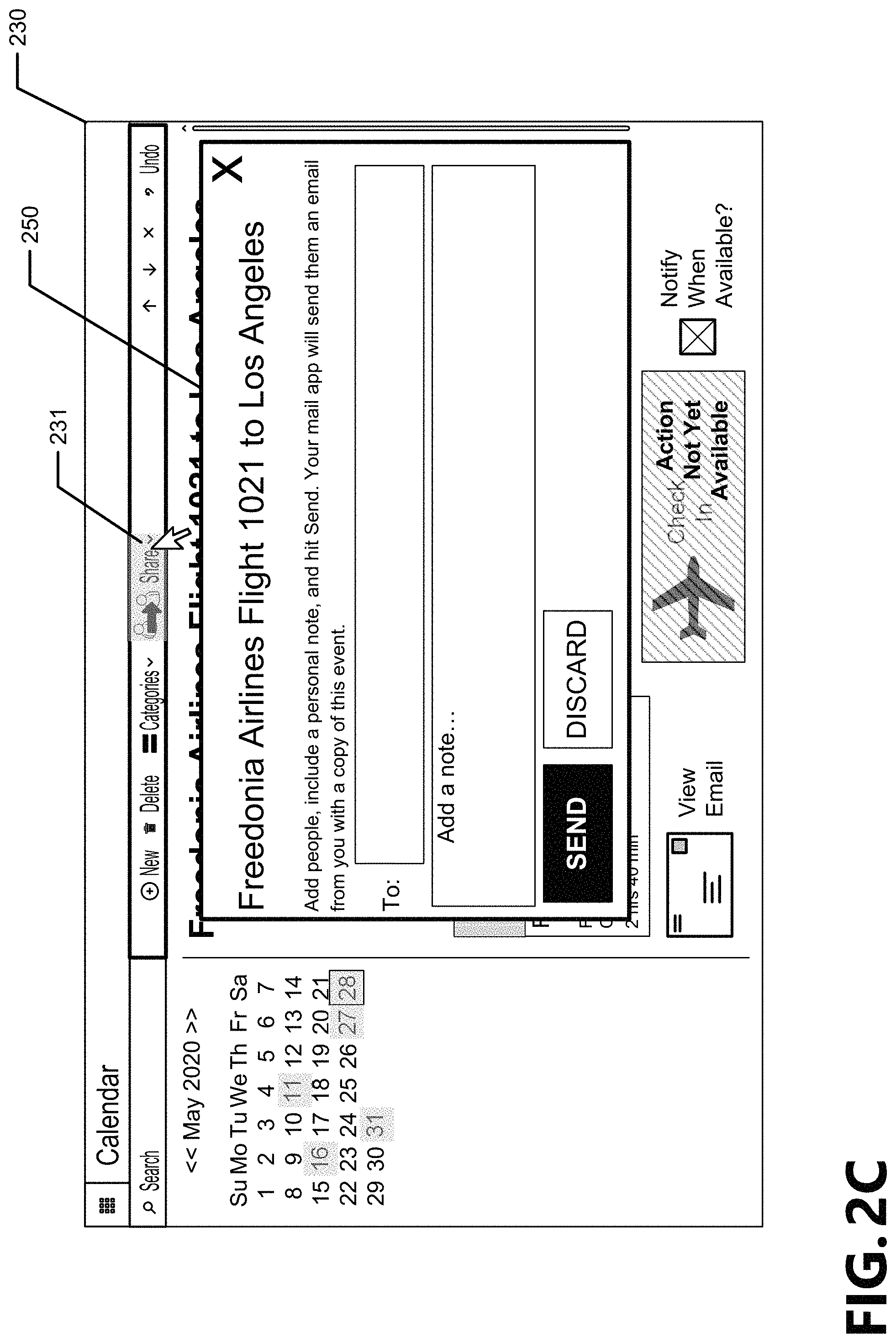 Patent US11783299 Figure 4 – Sharing events with structured metadata