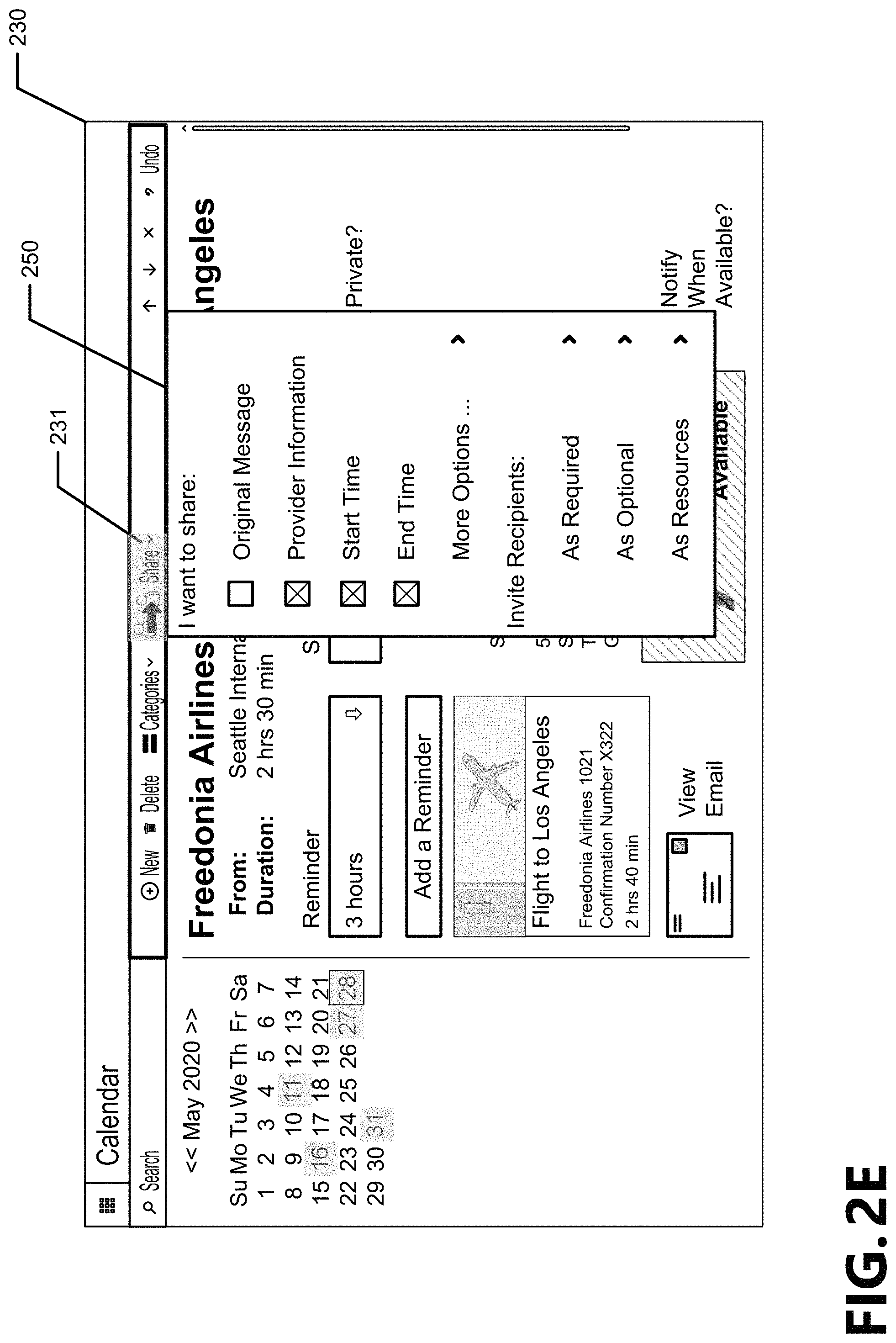 Patent US11783299 Figure 6 – Sharing events with structured metadata