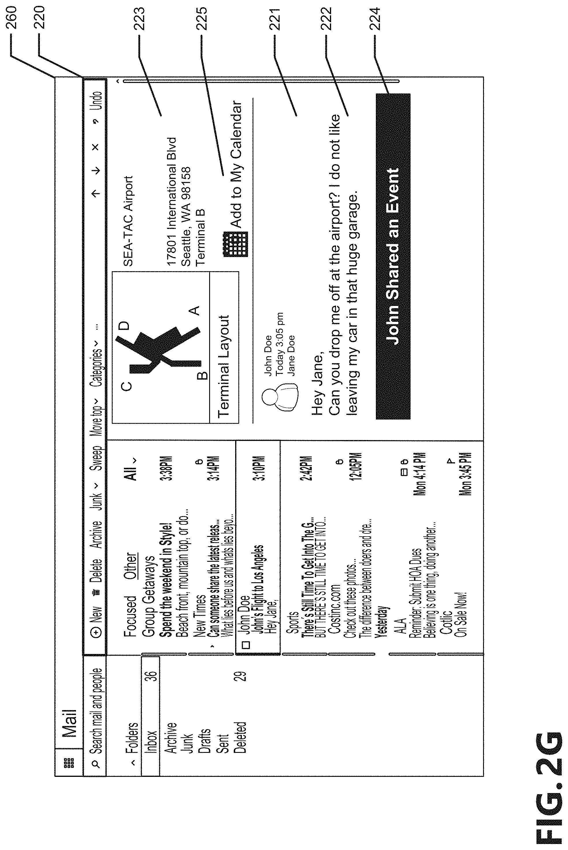Patent US11783299 Figure 8 – Sharing events with structured metadata